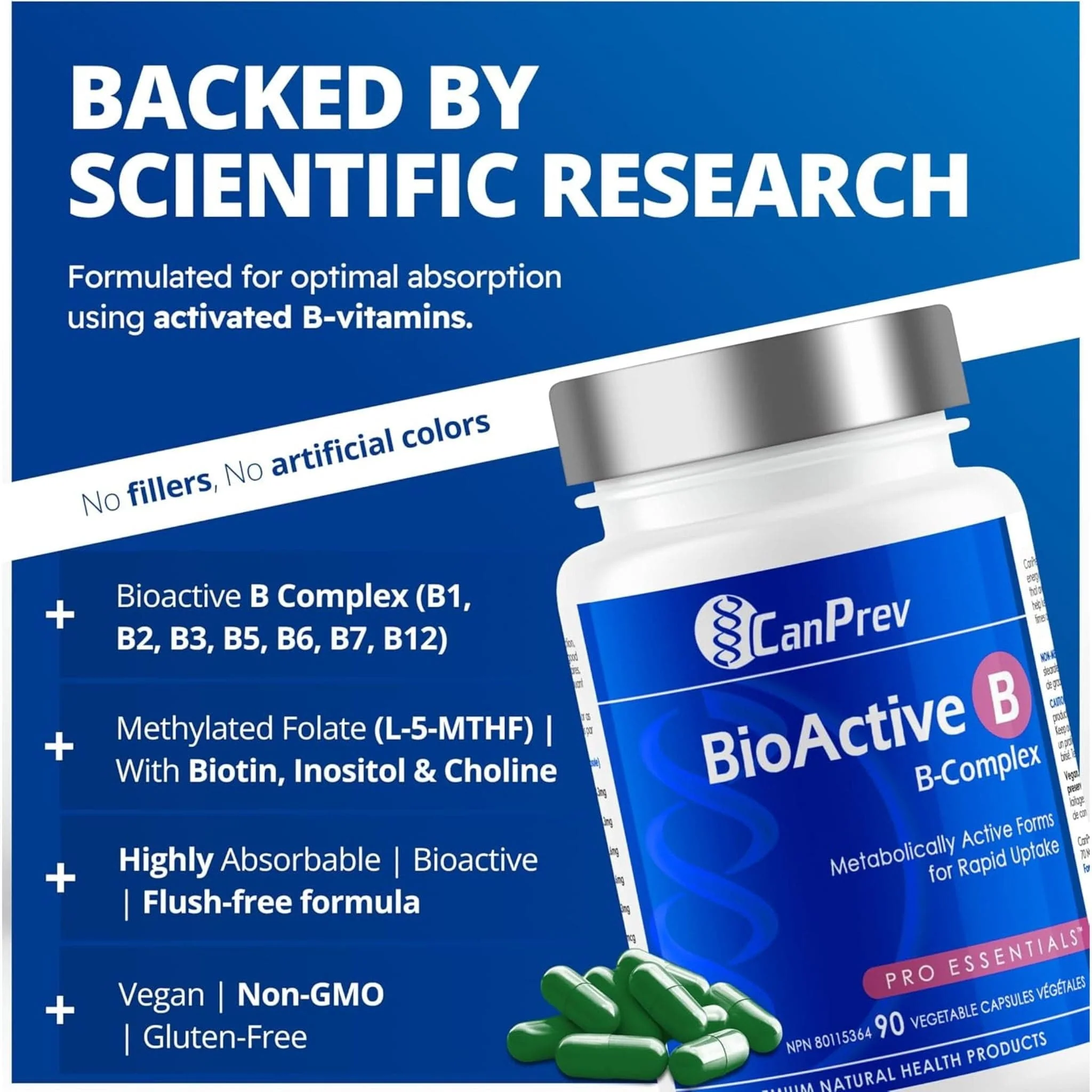 CanPrev BioActive B Complex Capsules - Image 5
