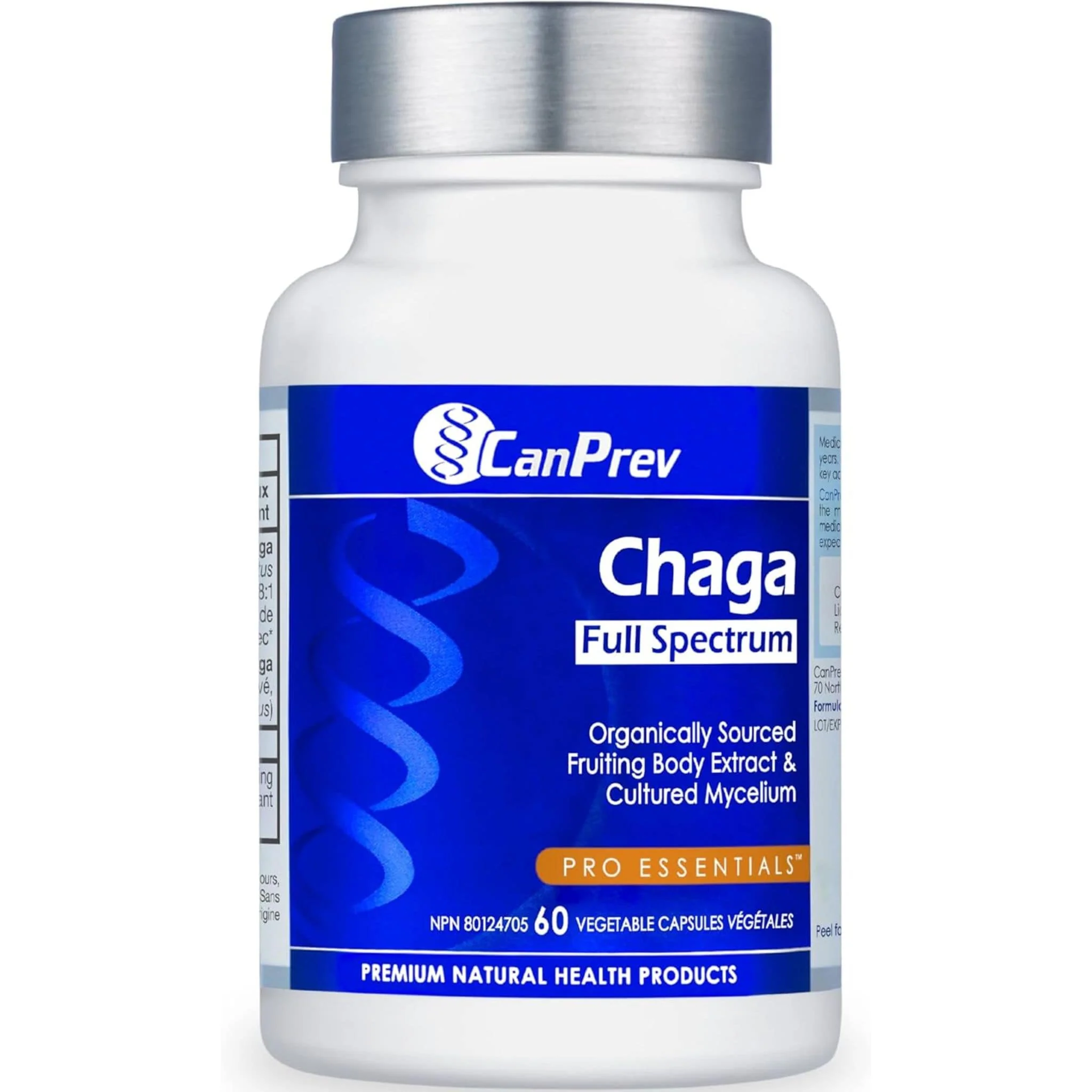CanPrev Chaga Full Spectrum, Organic Chaga Mushroom for Immune, Antioxidant and Cholesterol Support, 60 Vegetable Capsules - Image 2