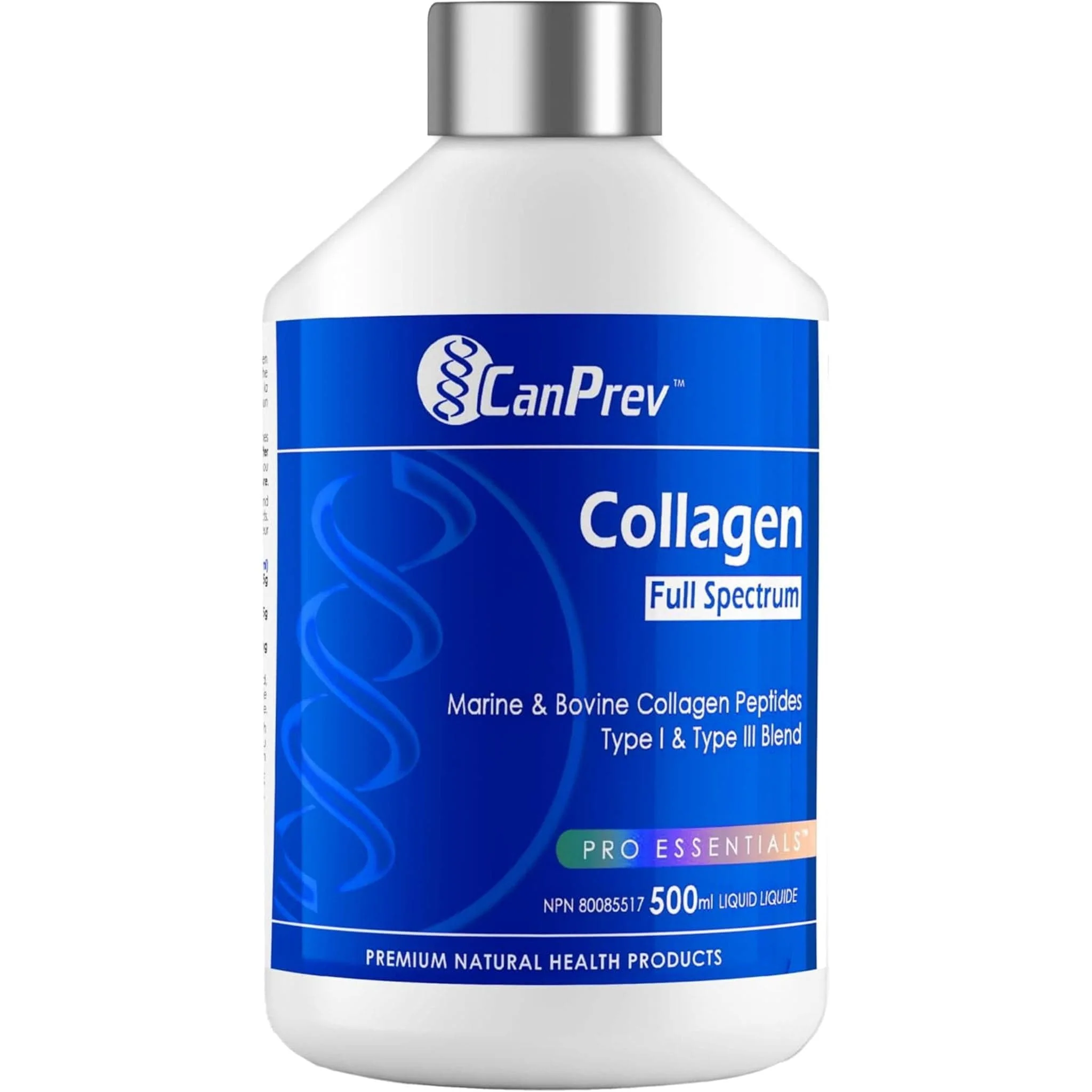 CanPrev Collagen Full Spectrum Liquid Collagen, Bovine and Marine Collagen Type I and Type III, 500ml - Image 2