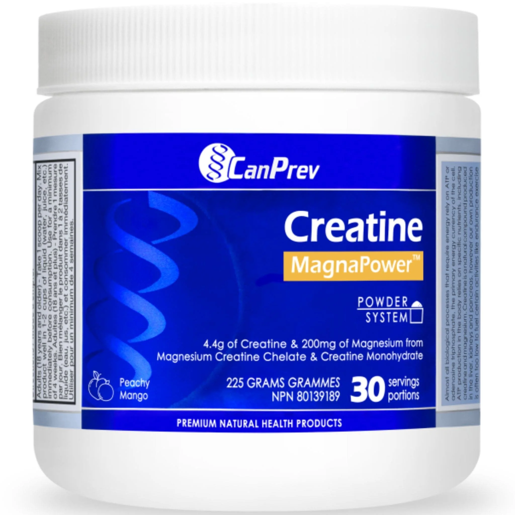 CanPrev Creatine MagnaPower Powder, Creatine and Magnesium for Strength, Energy and Muscle Performance, 30 Servings - Image 2