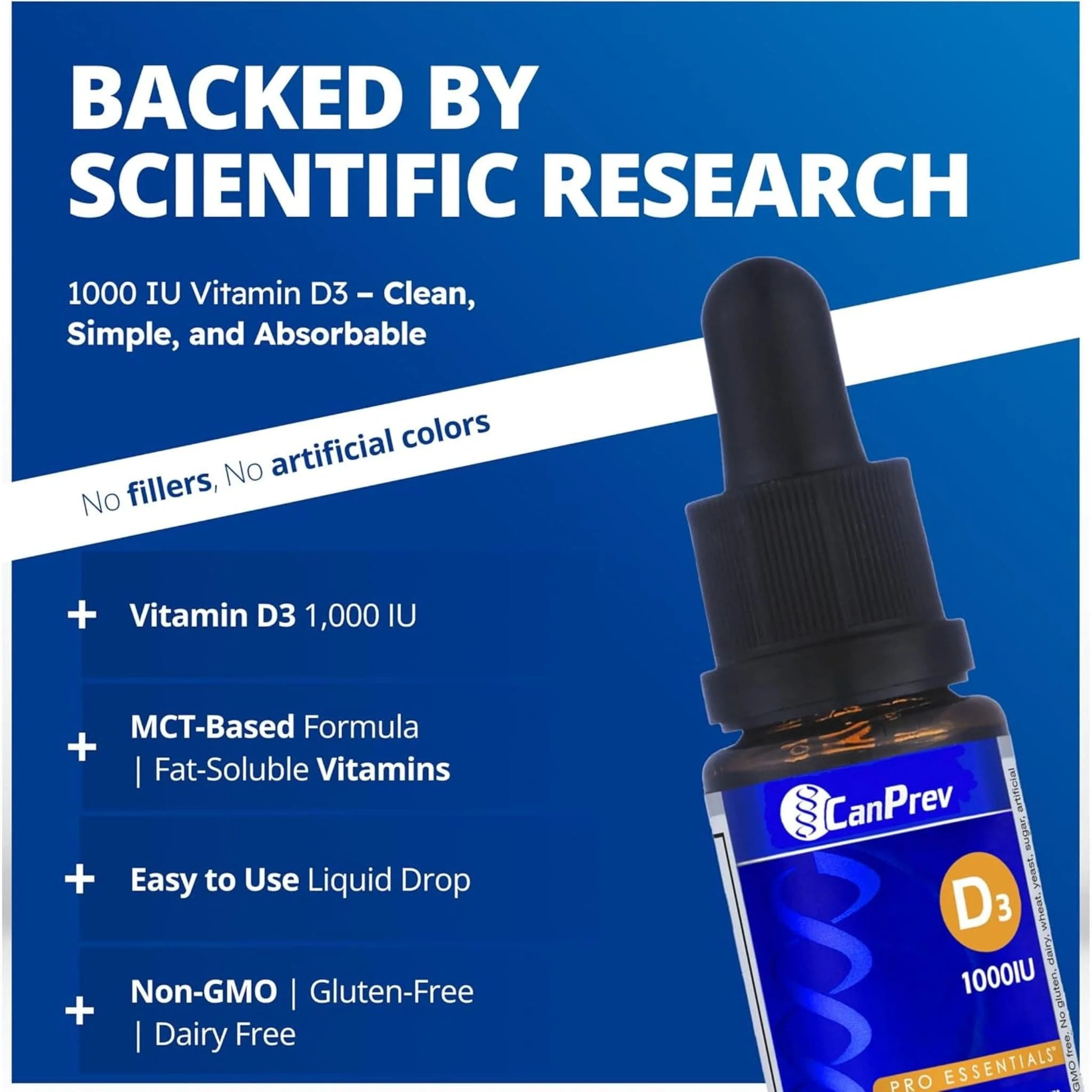 CanPrev D3 Drops 1000IU, 15ml/450 Drops - Image 6