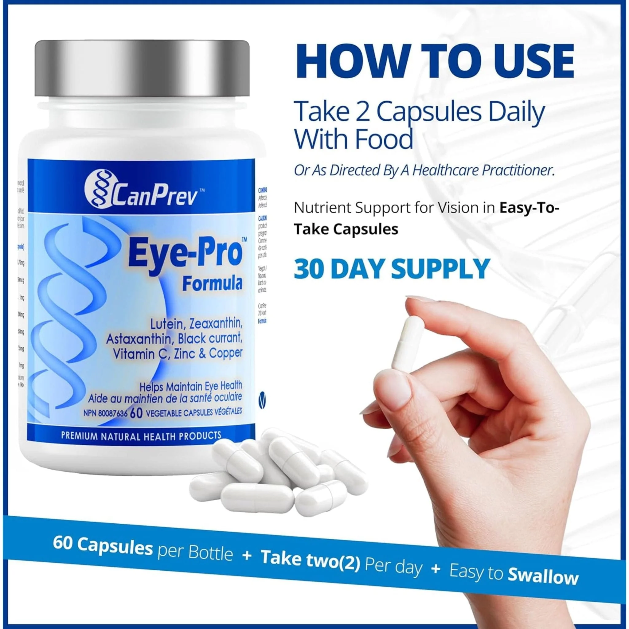 CanPrev Eye-Pro, 60 Vegetable Capsules - Image 7