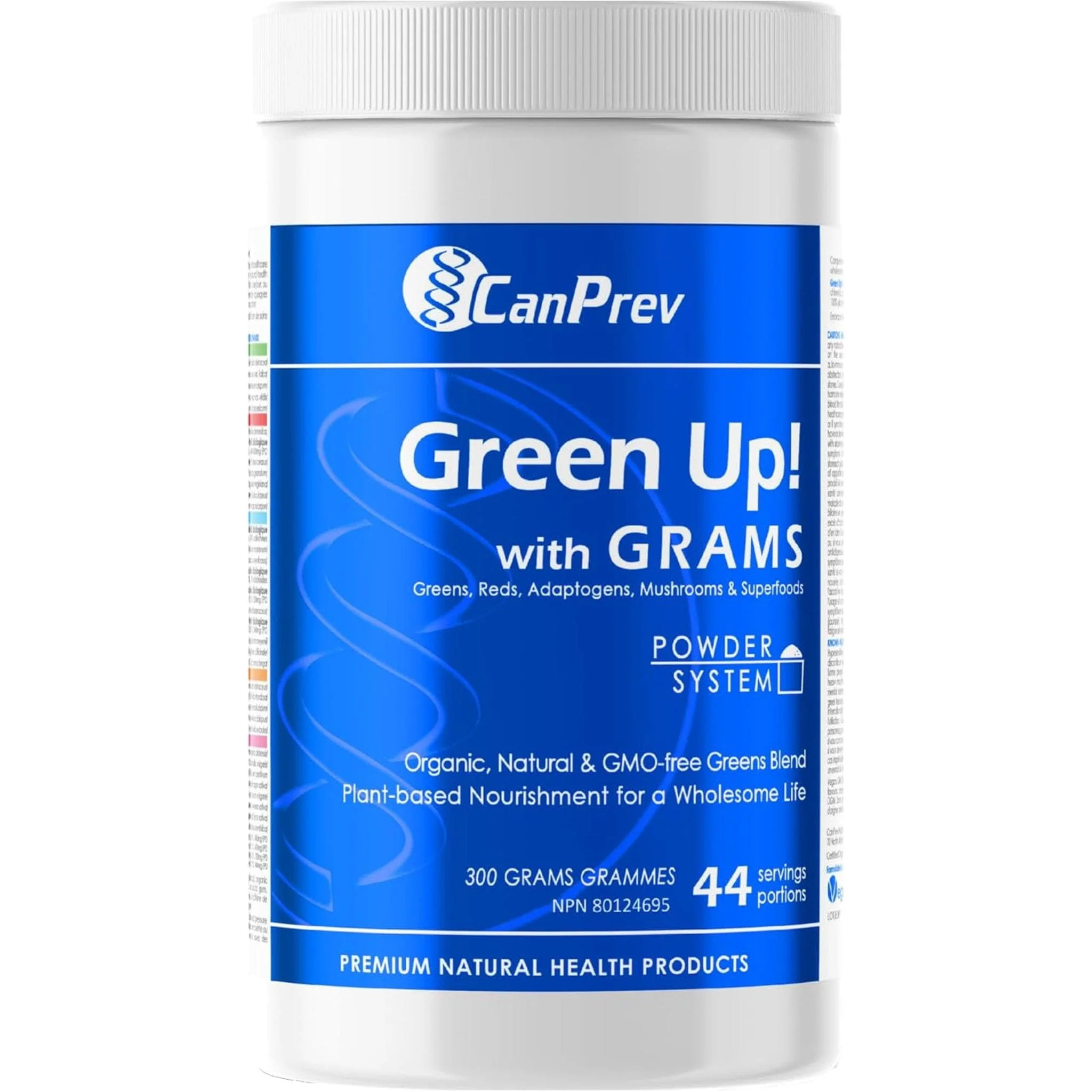 CanPrev Green Up! Powder (Organic, Natural, Non-GMO Greens Blend), 300g