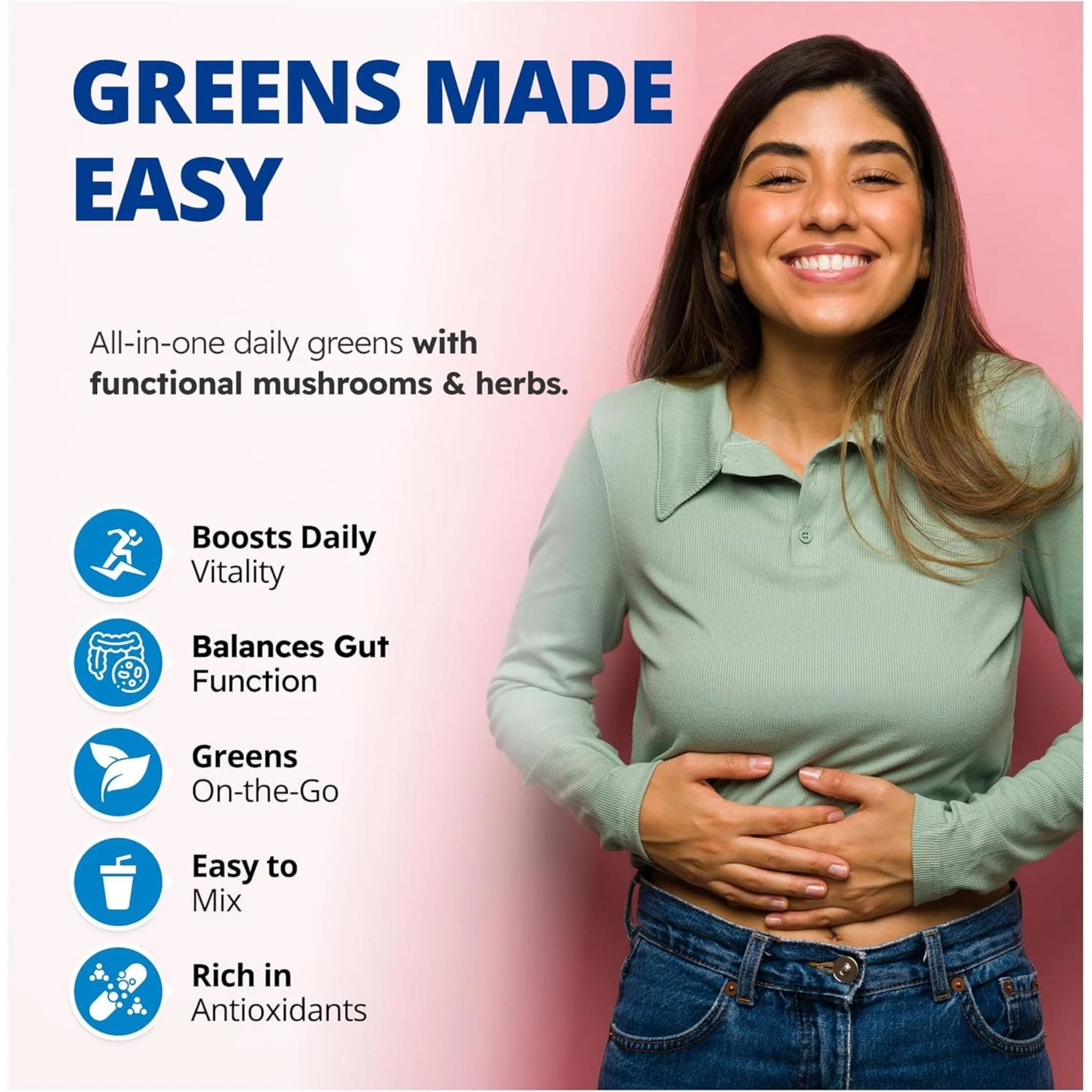 CanPrev Green Up! Powder (Organic, Natural, Non-GMO Greens Blend), 300g - Image 4