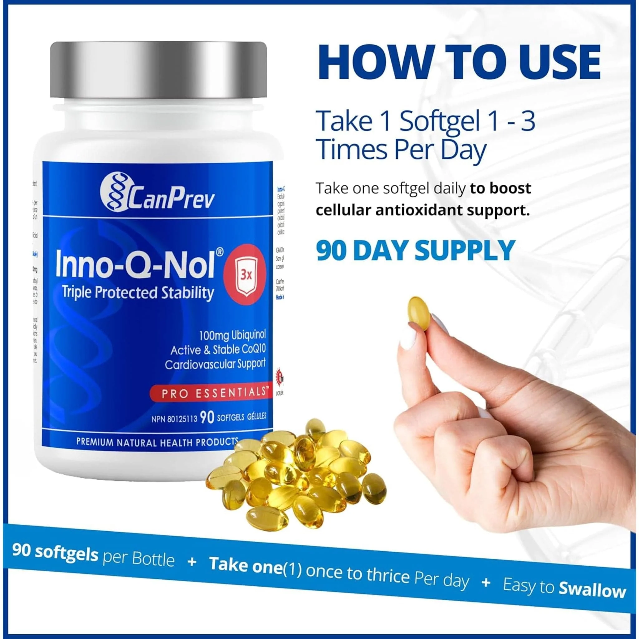 CanPrev Inno-Q-Nol CoQ10 Ubiquinol 100mg - Image 25