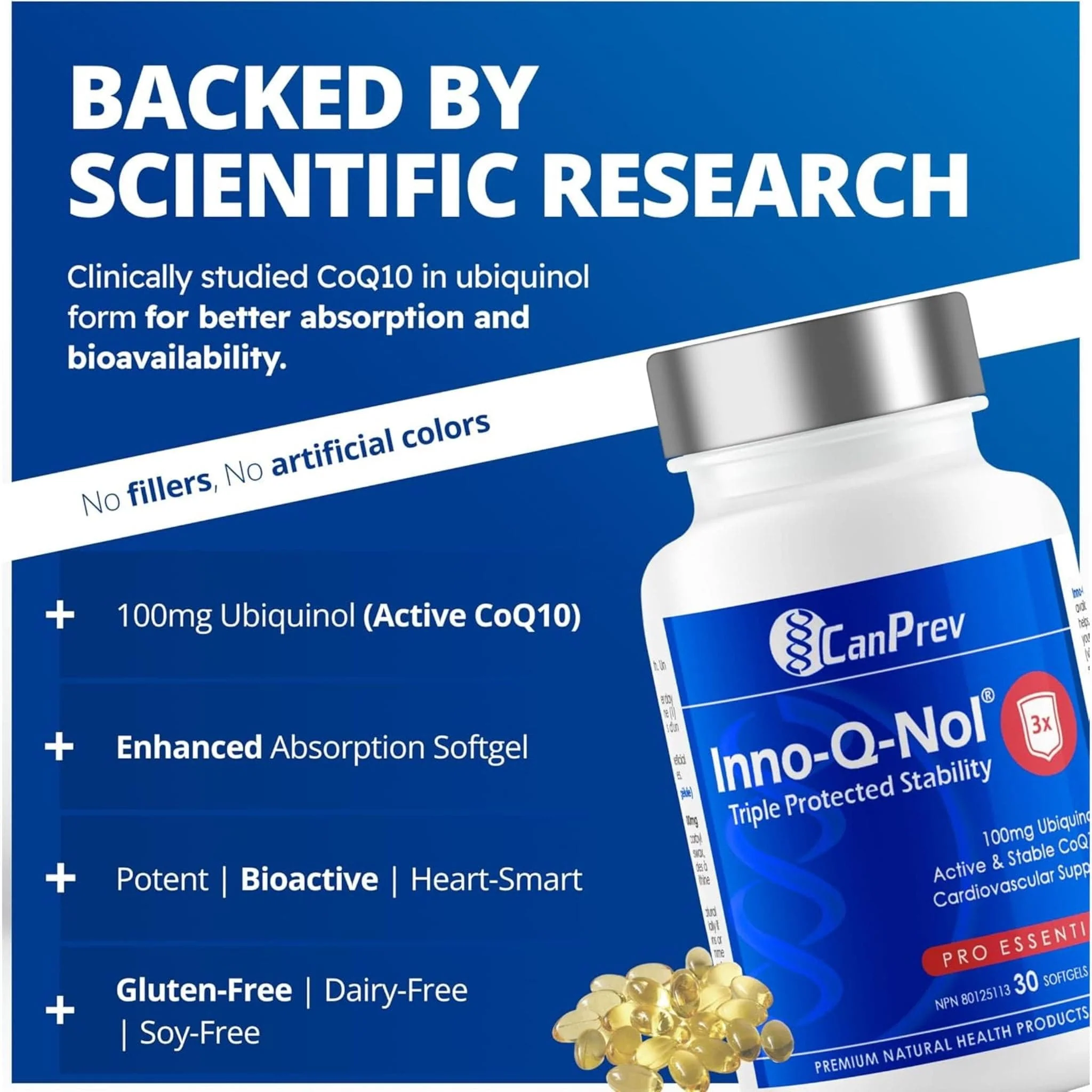 CanPrev Inno-Q-Nol CoQ10 Ubiquinol 100mg - Image 5