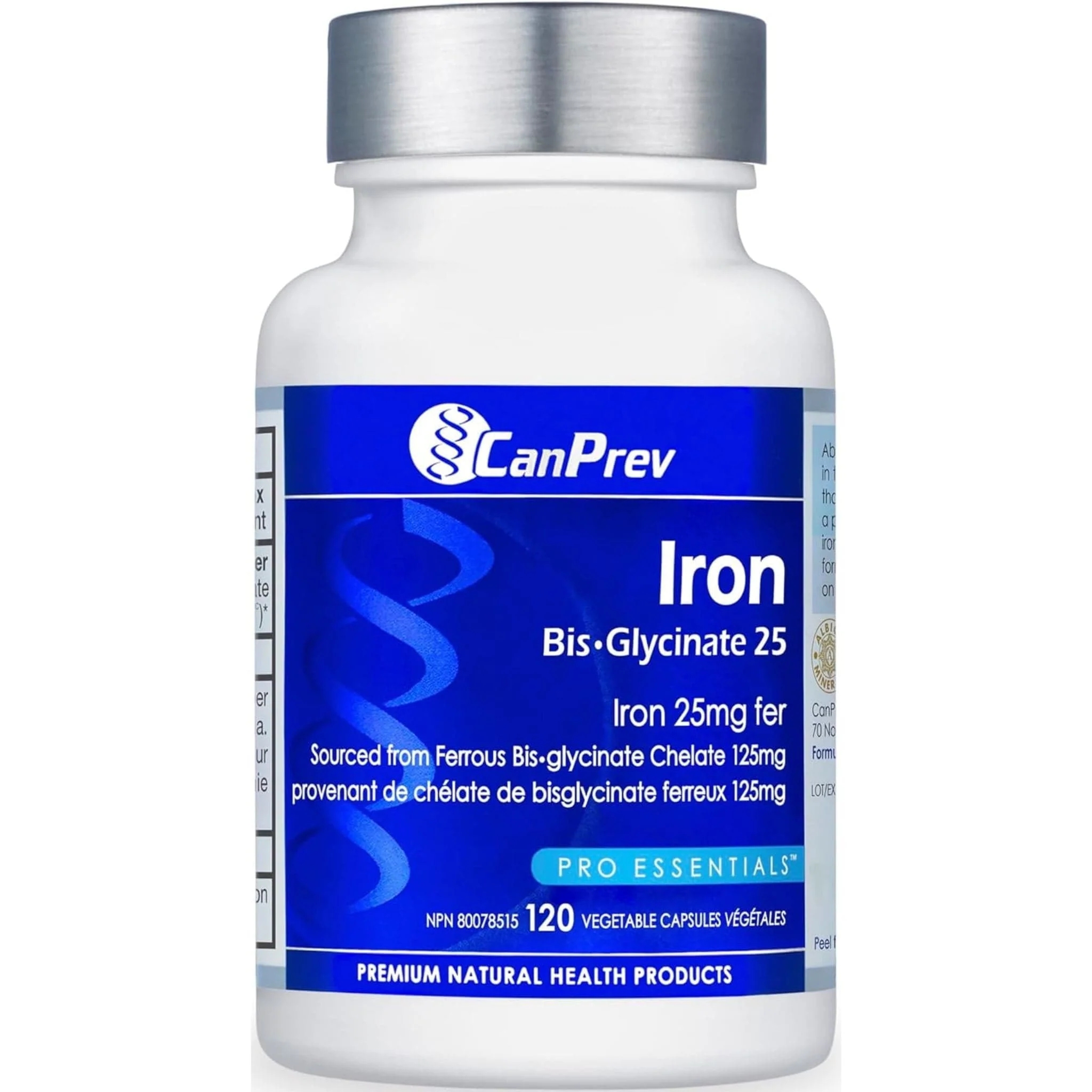 CanPrev Iron Bis-Glycinate 25mg (Pure Elemental)