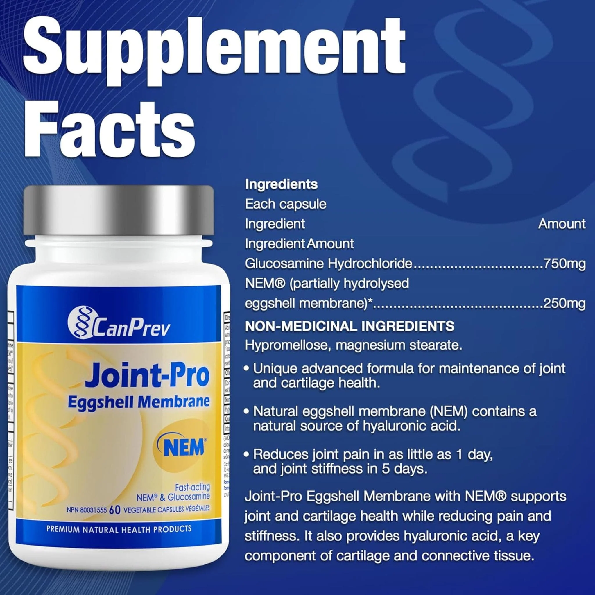 CanPrev Joint-Pro NEM, 60 Vegetable Capsules - Image 8