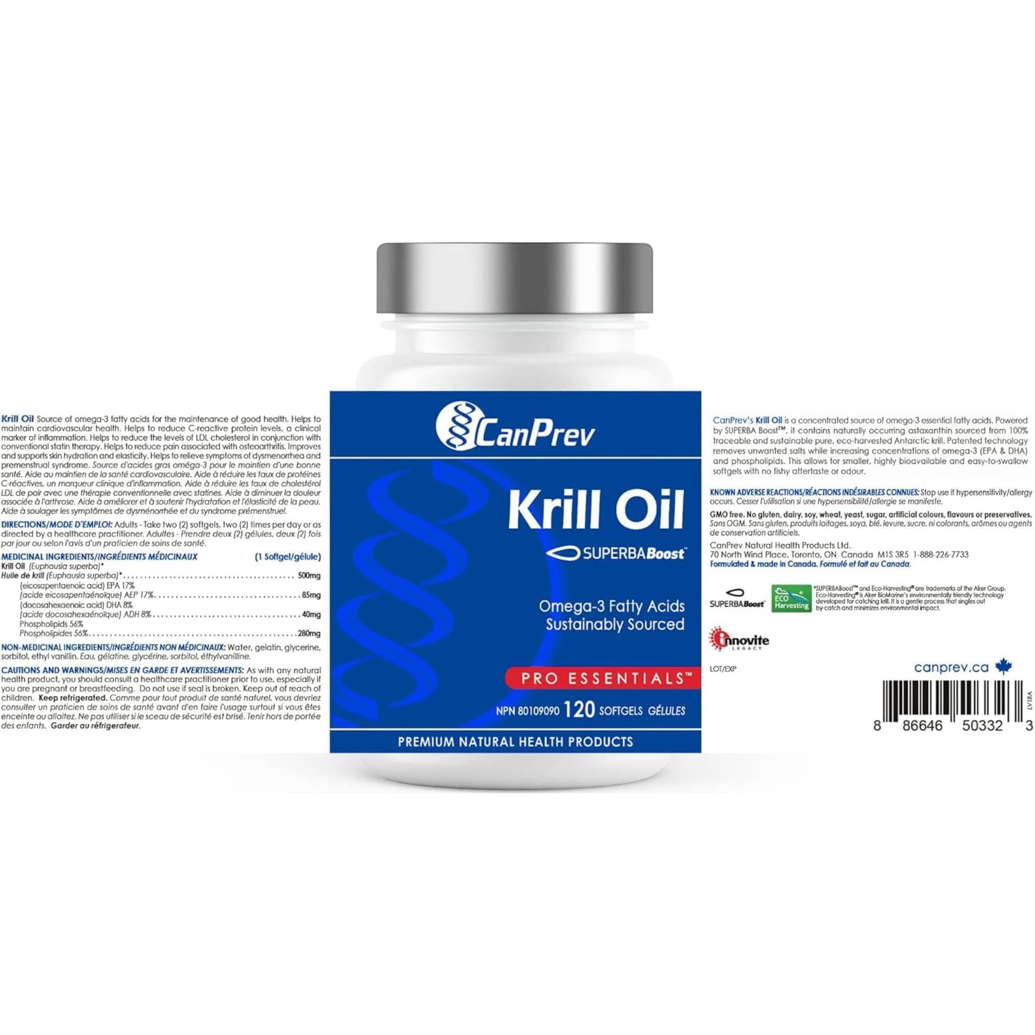 Canprev Krill Oil 500mg, SUPERBERBA Boost Krill Oil - Image 12