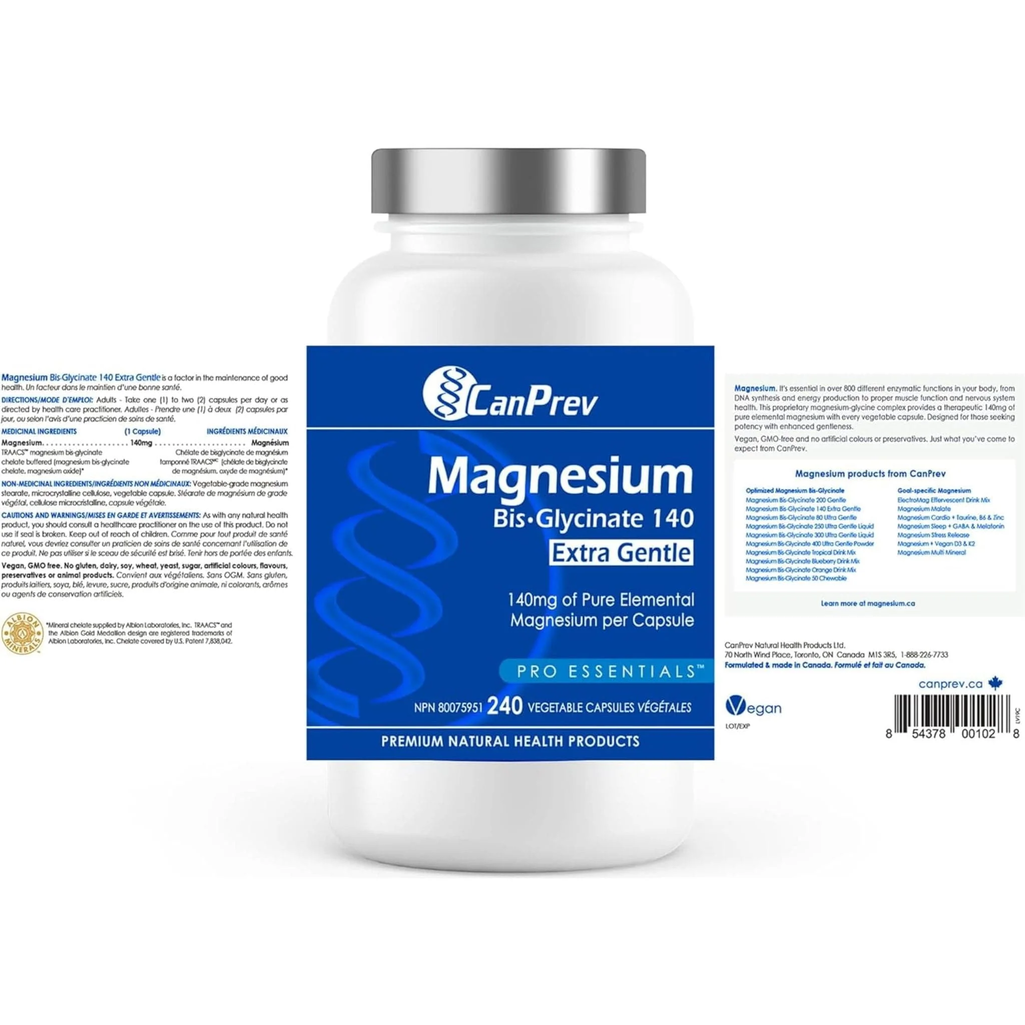 CanPrev Magnesium Bis-Glycinate 140 Extra Gentle - Image 12