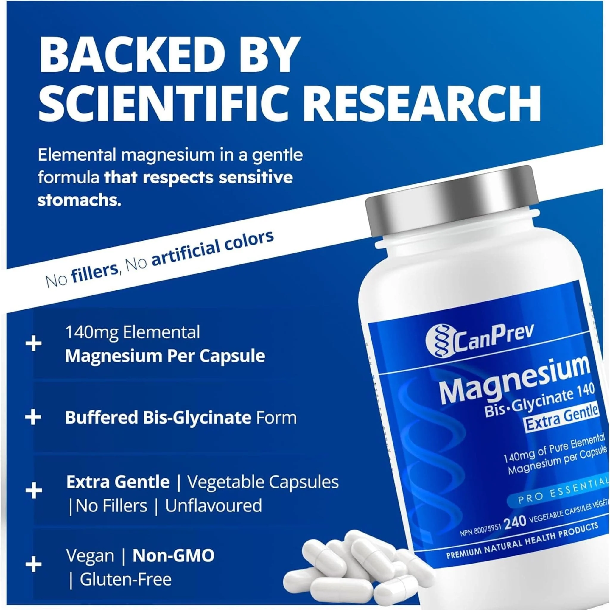 CanPrev Magnesium Bis-Glycinate 140 Extra Gentle - Image 14