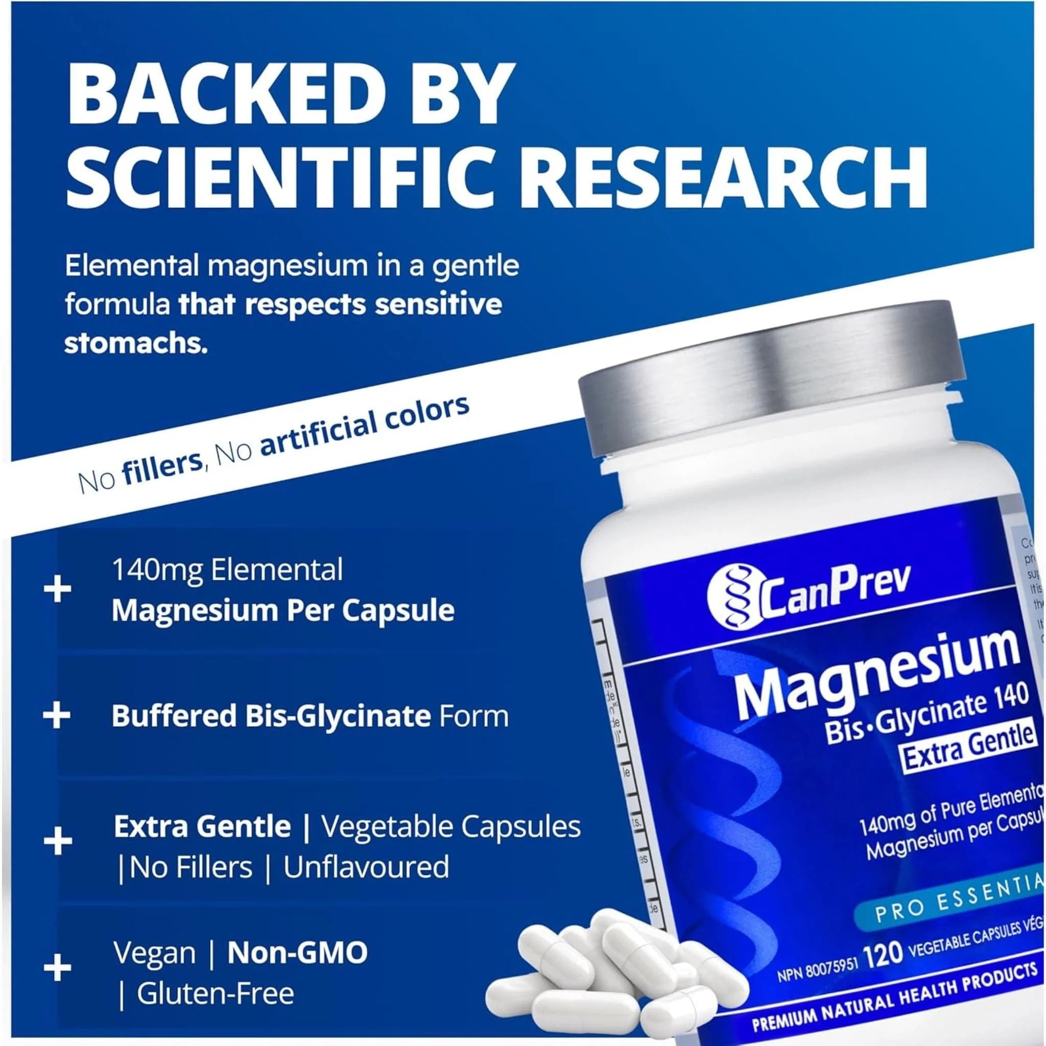 CanPrev Magnesium Bis-Glycinate 140 Extra Gentle - Image 5
