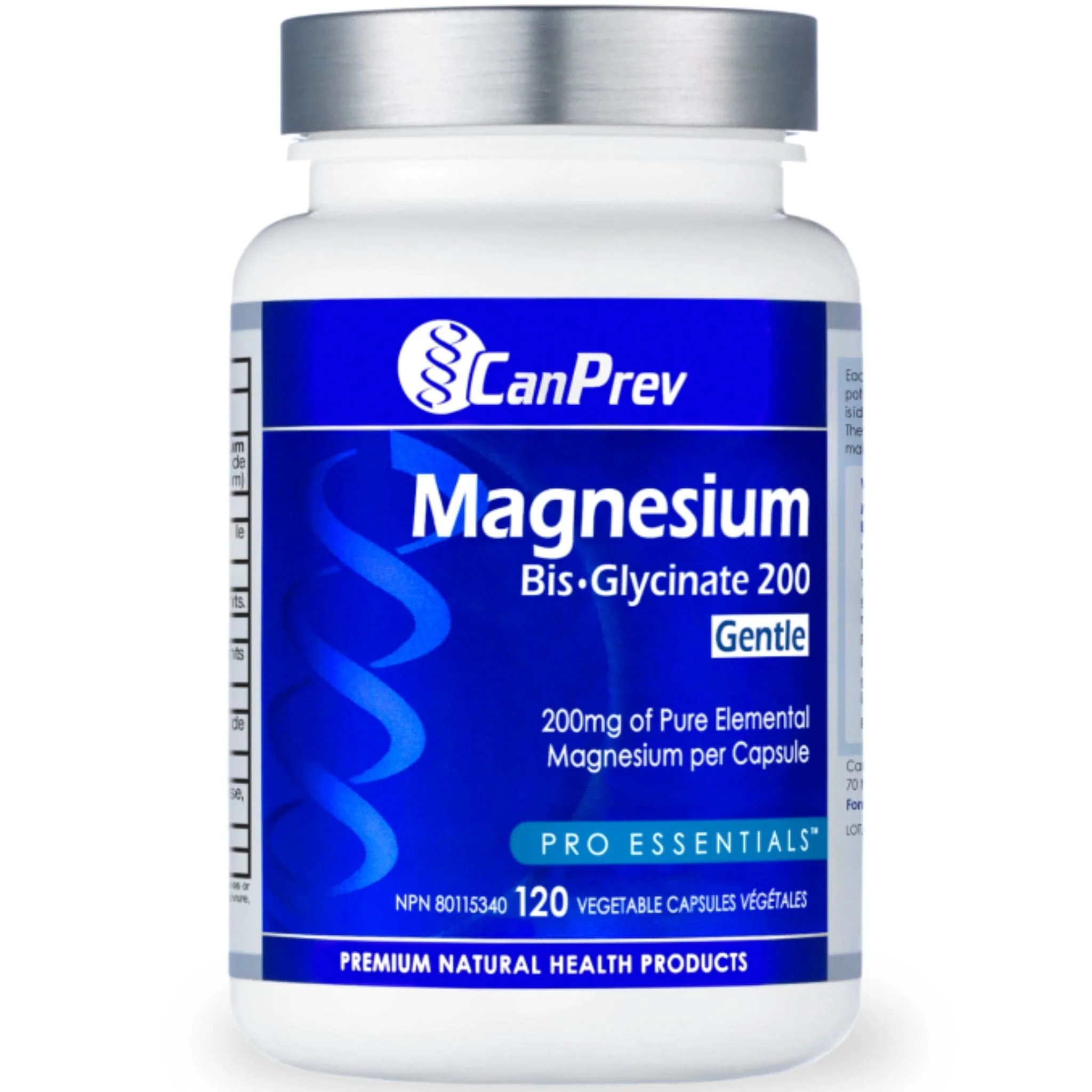 CanPrev Magnesium Bisglycinate 200 Gentle, Highly Absorbable Magnesium 200mg Capsules - Image 12