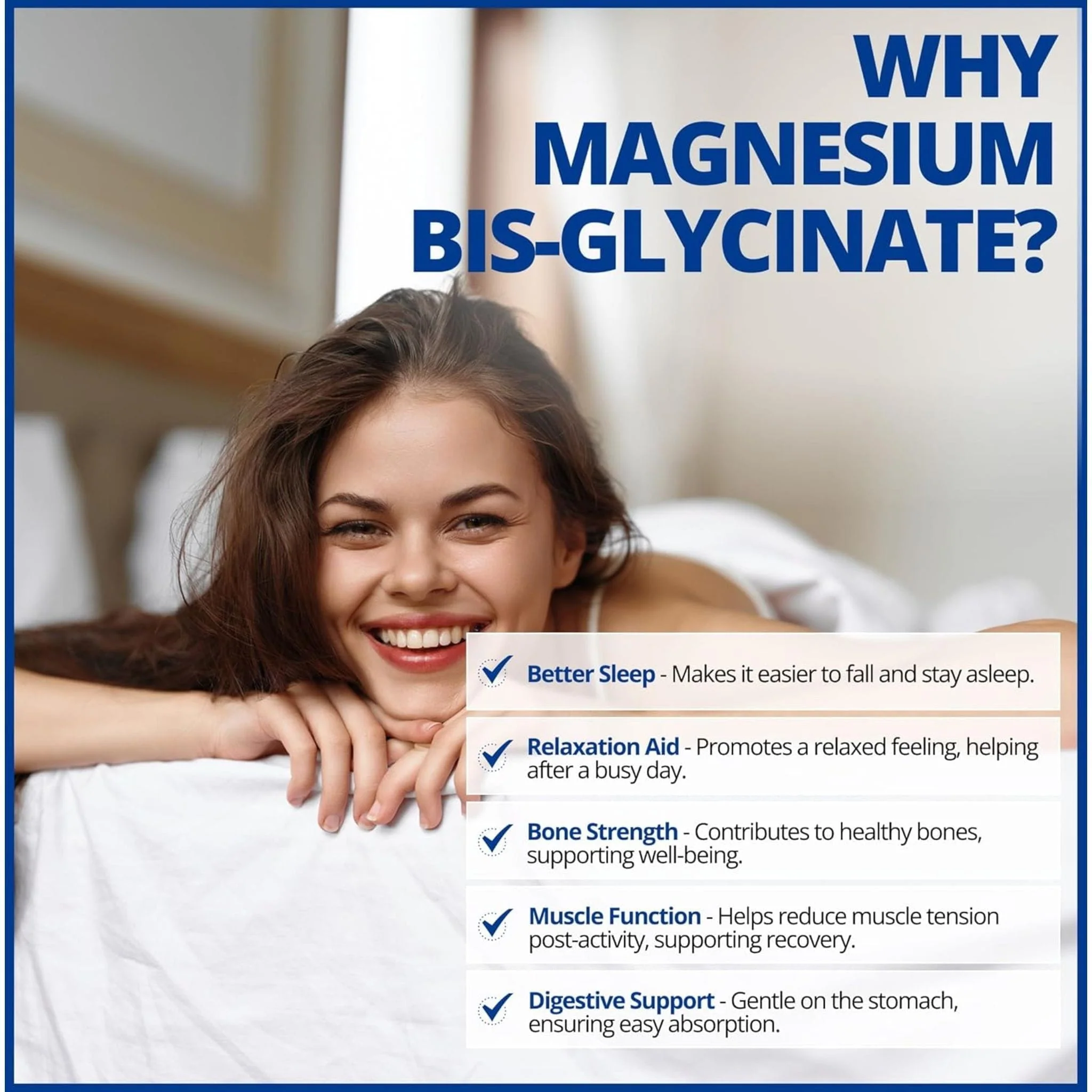 CanPrev Magnesium Bisglycinate 200 Gentle, Highly Absorbable Magnesium 200mg Capsules - Image 16