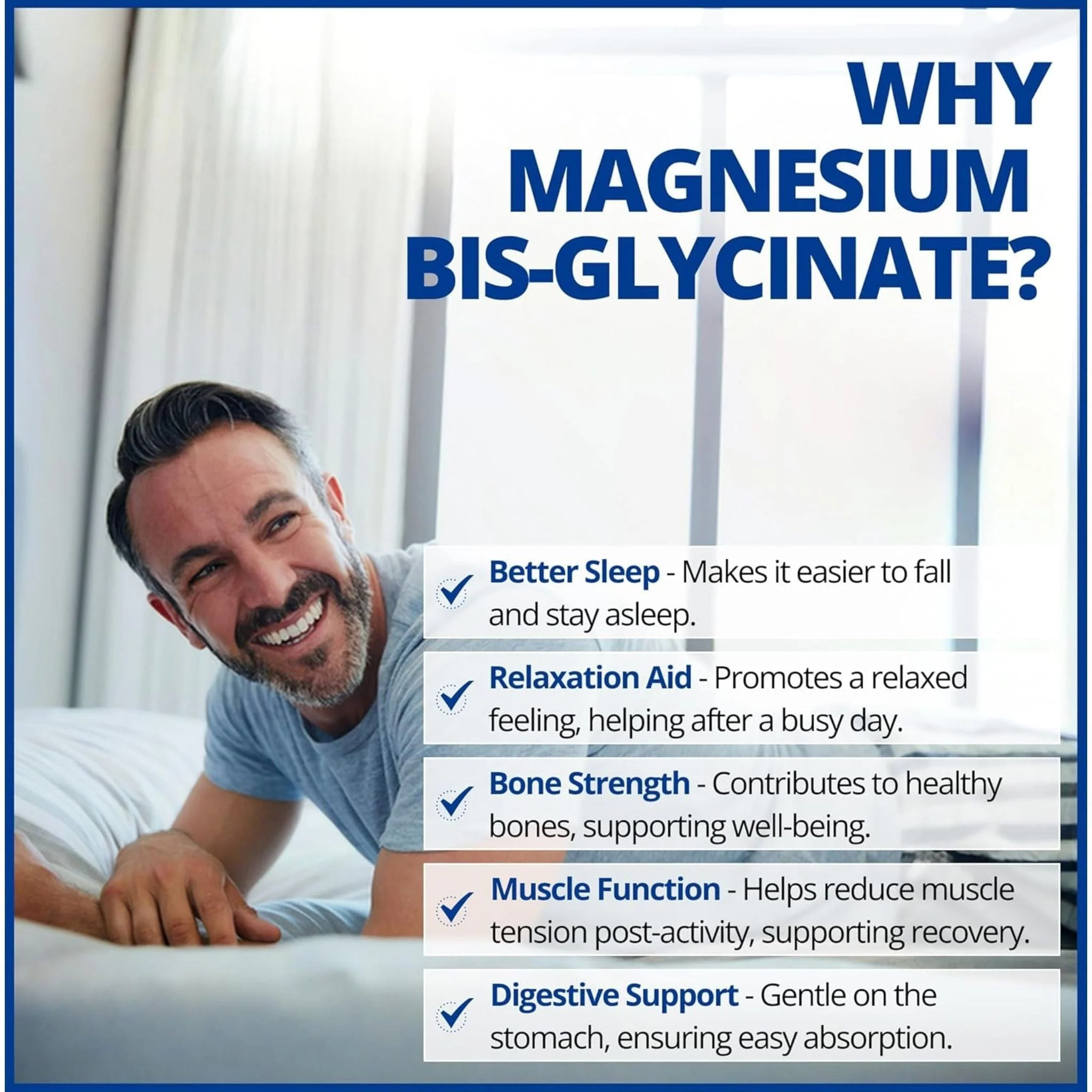 CanPrev Magnesium Bisglycinate 200 Gentle, Highly Absorbable Magnesium 200mg Capsules - Image 26