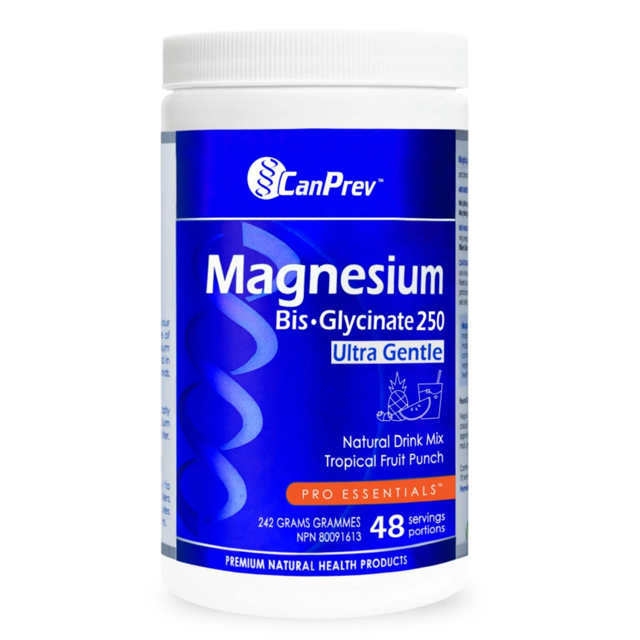 CanPrev Magnesium Bis-Glycinate Ultra Gentle 250mg Powder, 30 Servings - Image 3