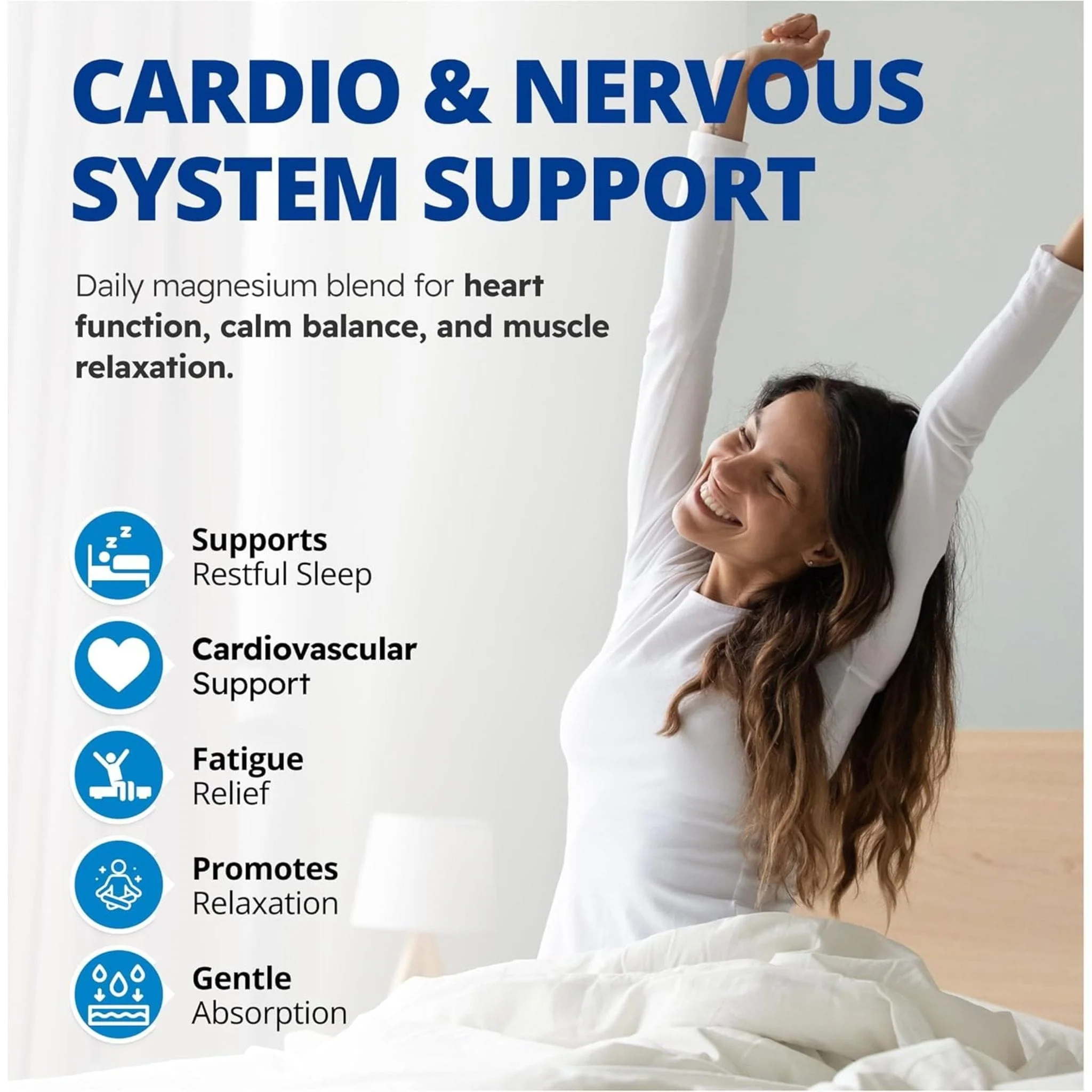 CanPrev Magnesium + Taurine, B6 & Zinc For Cardio, 120 Vegetable Capsules - Image 4