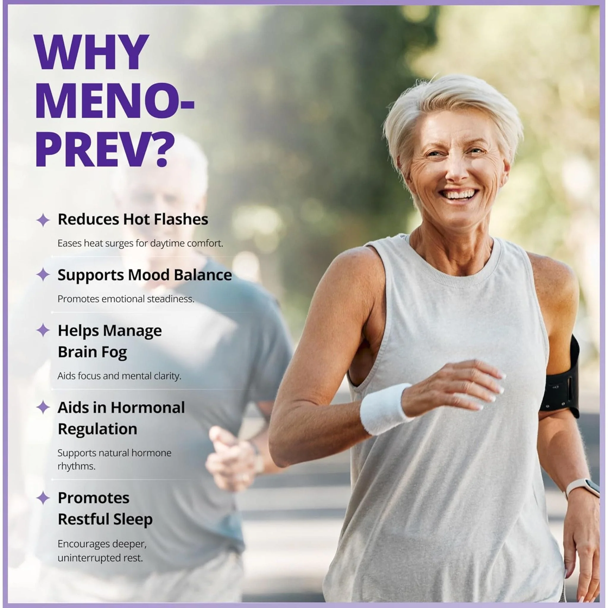 CanPrev Meno-Prev + Mood & Memory for Women, Menopause Support, 120 Vegicaps - Image 6