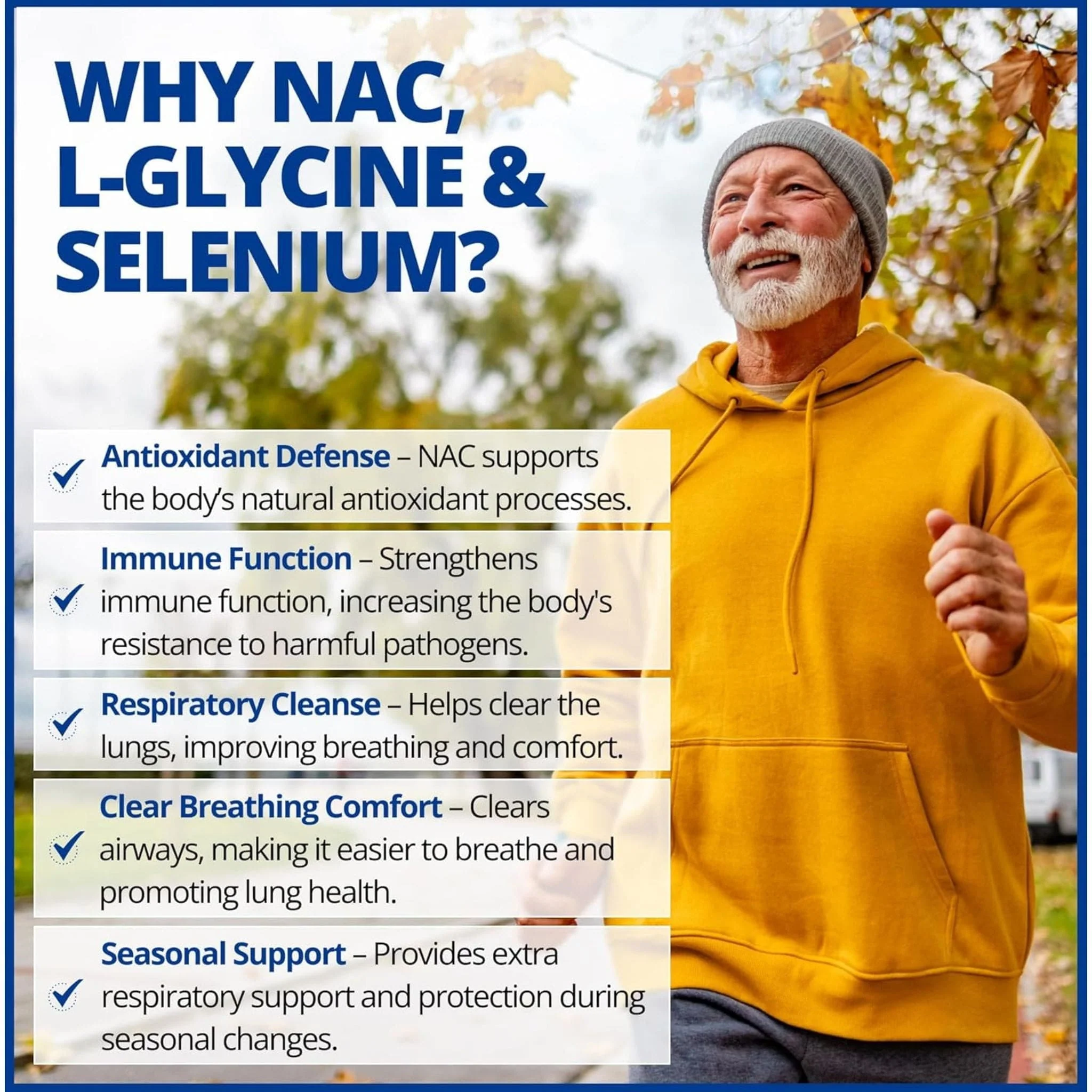 CanPrev NAC (N-Acetyl-L-Cysteine) 600mg with Glycine and Selenium, 120 Capsules - Image 7