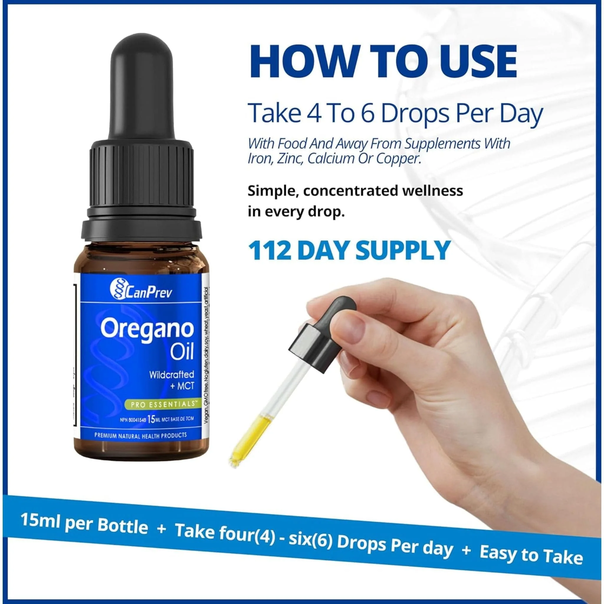 CanPrev Oil of Oregano, 15ml in a MCT Oil Base - Image 7