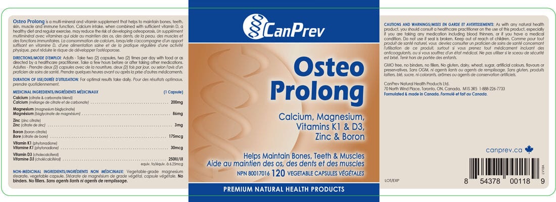 CanPrev Osteo Prolong, 120 Vegicaps - Image 2