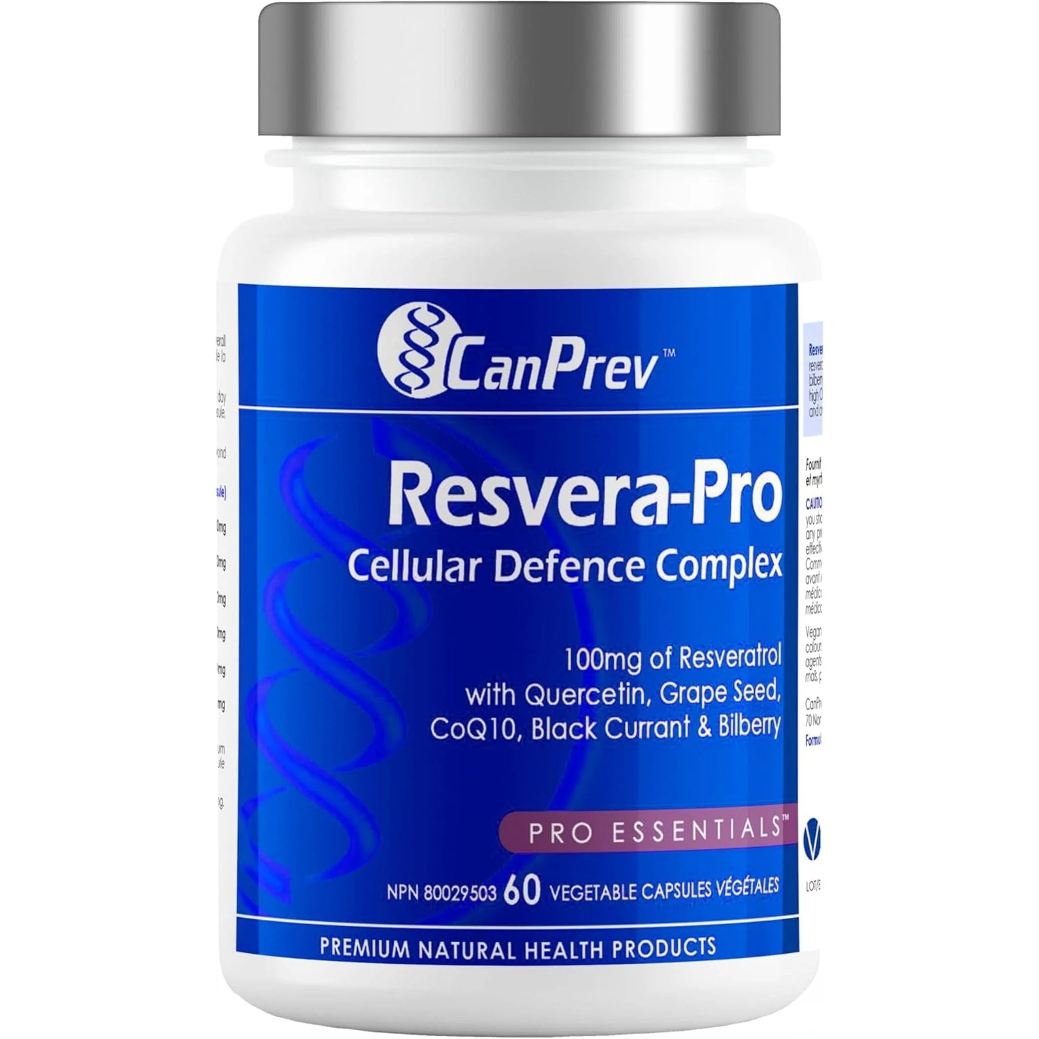 CanPrev Resvera-Pro Resveratrol Complex, 60 Vegetable Capsules
