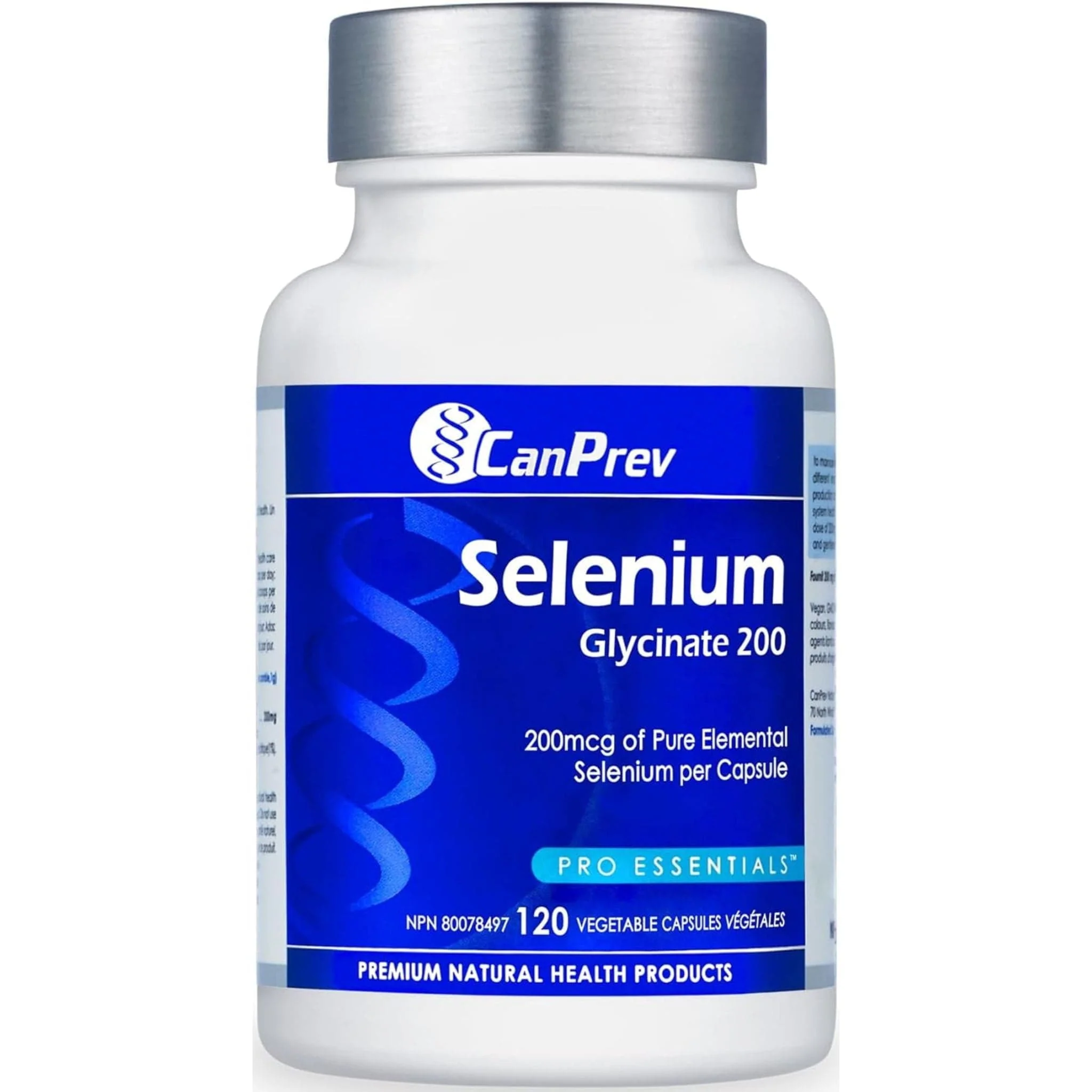 CanPrev Selenium Glycinate 200, 120 Vegetable Capsules - Image 2