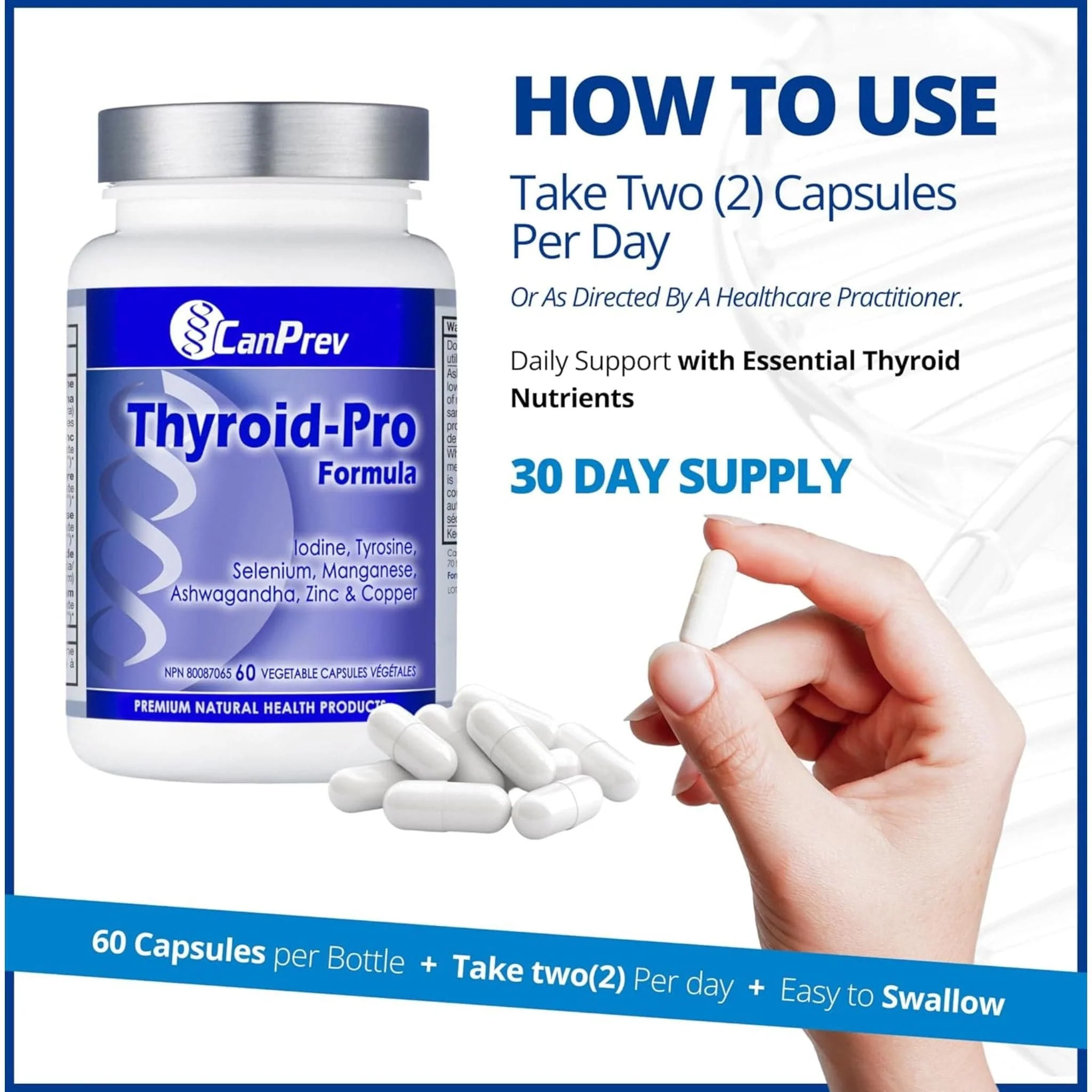 CanPrev Thyroid Pro, 60 Vegetable Capsules - Image 6