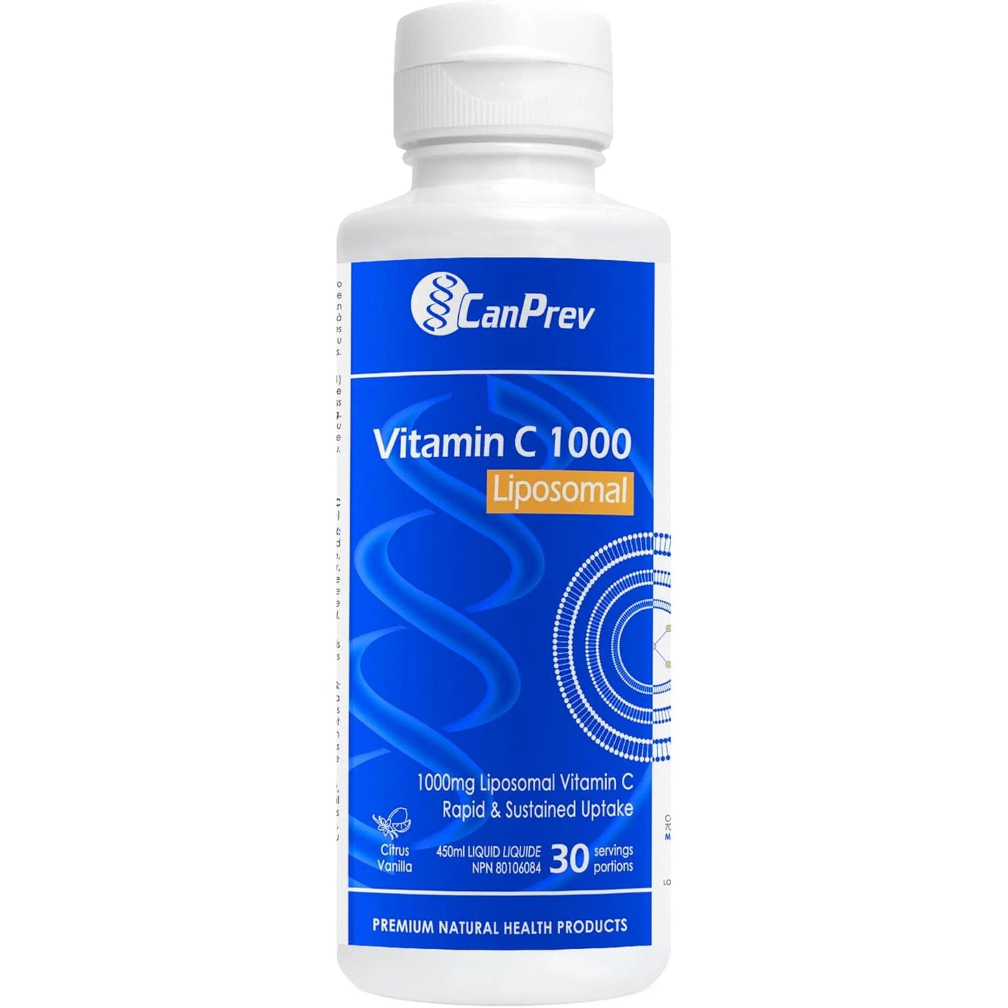 CanPrev Liposomal Vitamin C 1000mg, Rapid Absorption, Vanilla Citrus Flavour, 450ml - Image 2