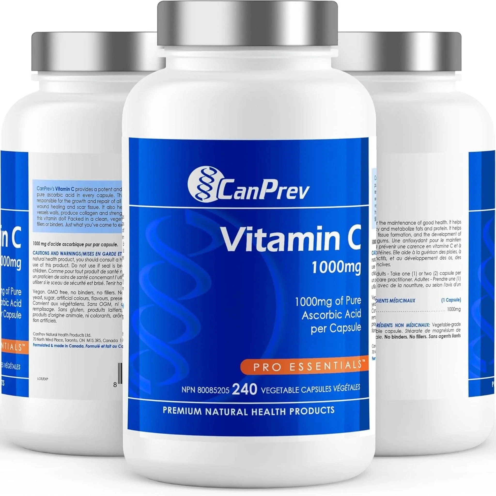 CanPrev Vitamin C 1000mg Capsules, 240 Vegetable Capsules - Image 10