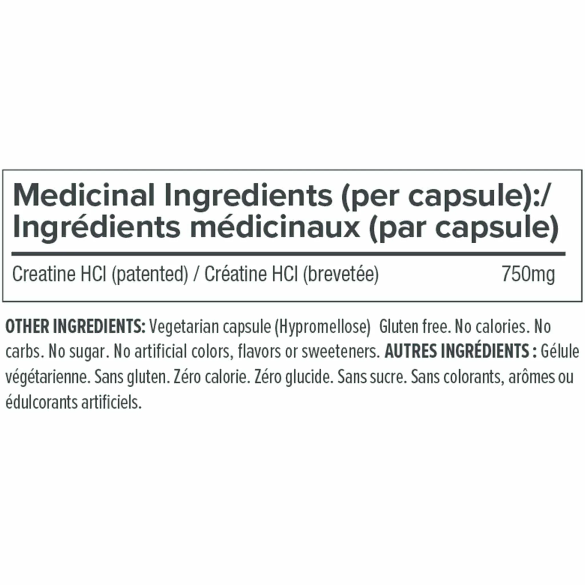 Con-Cret Creatine HCL 750mg, 72 Capsules - Image 3