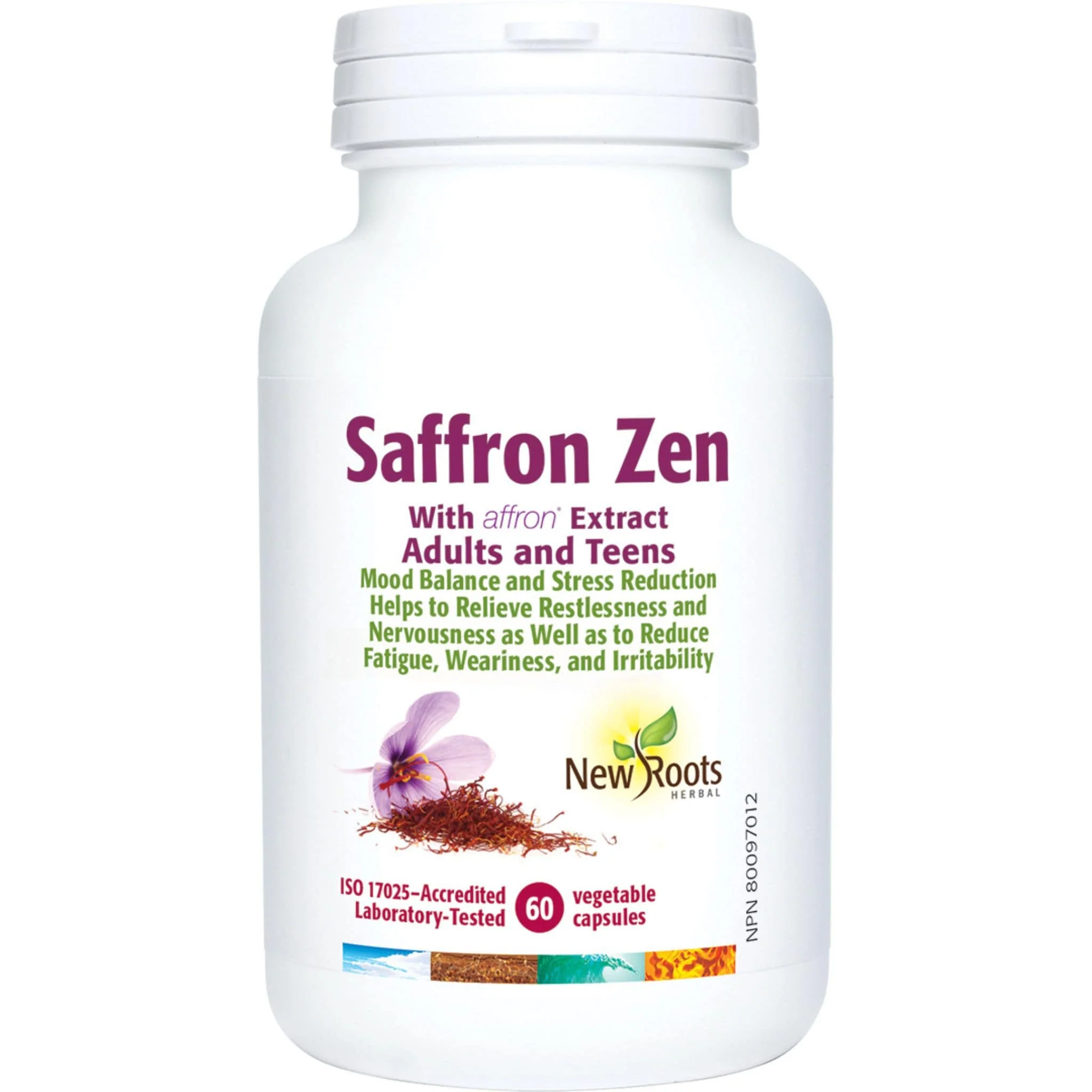 New Roots Saffron Zen 15mg, 60 Capsules