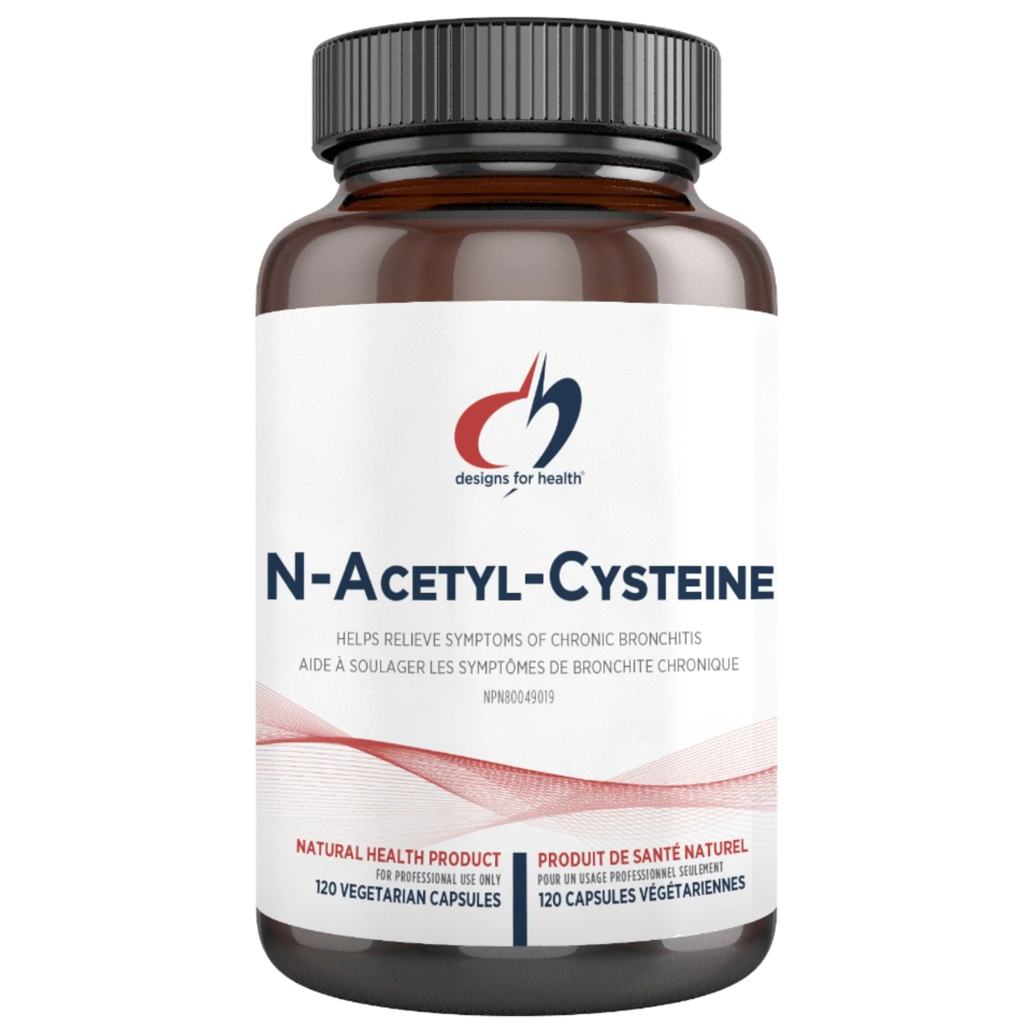 Designs for Health NAC 900mg N-Acetyl-Cysteine, 120 Capsules