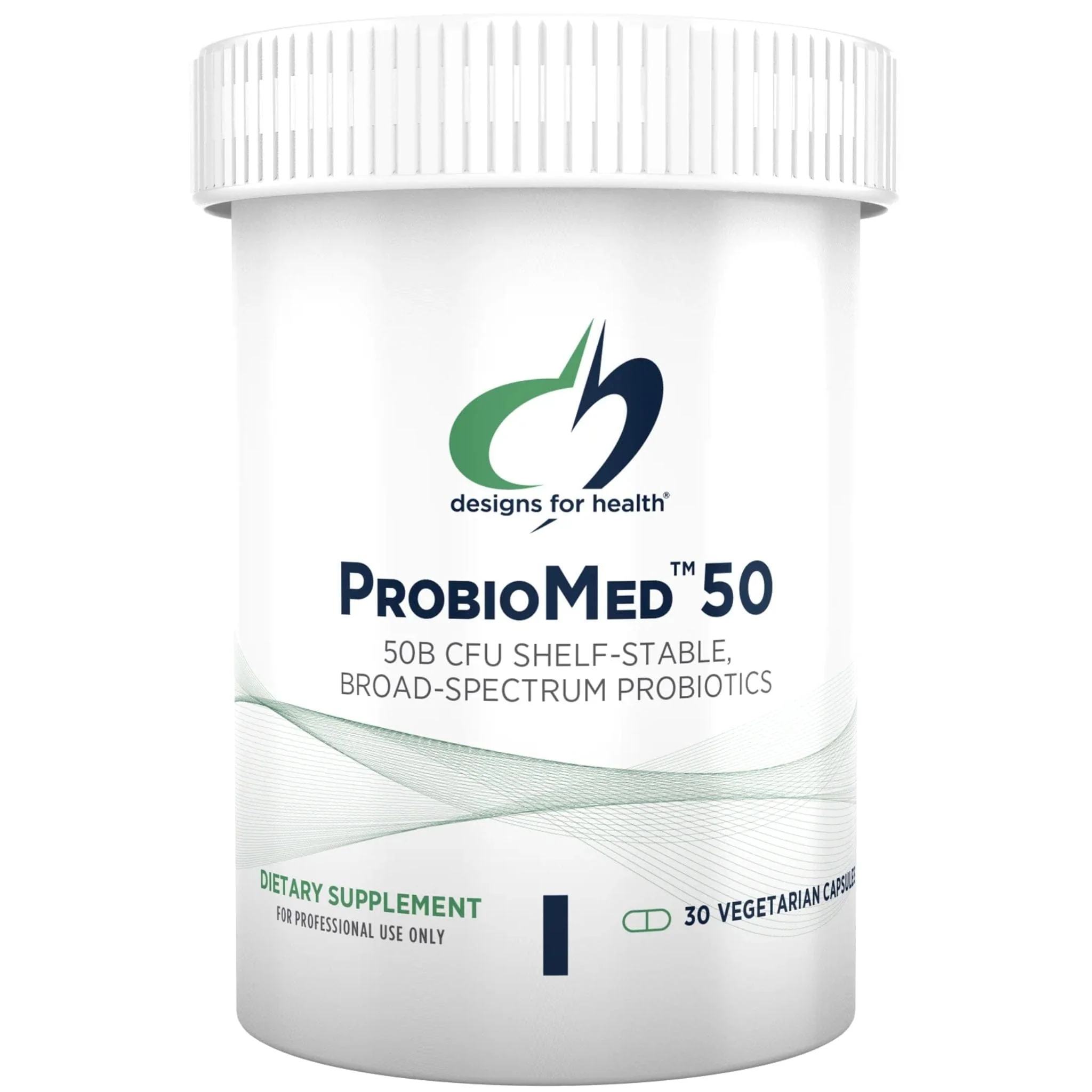 Designs for Health Probiomed 50 Probiotic, Shelf Stable, 30 Capsules