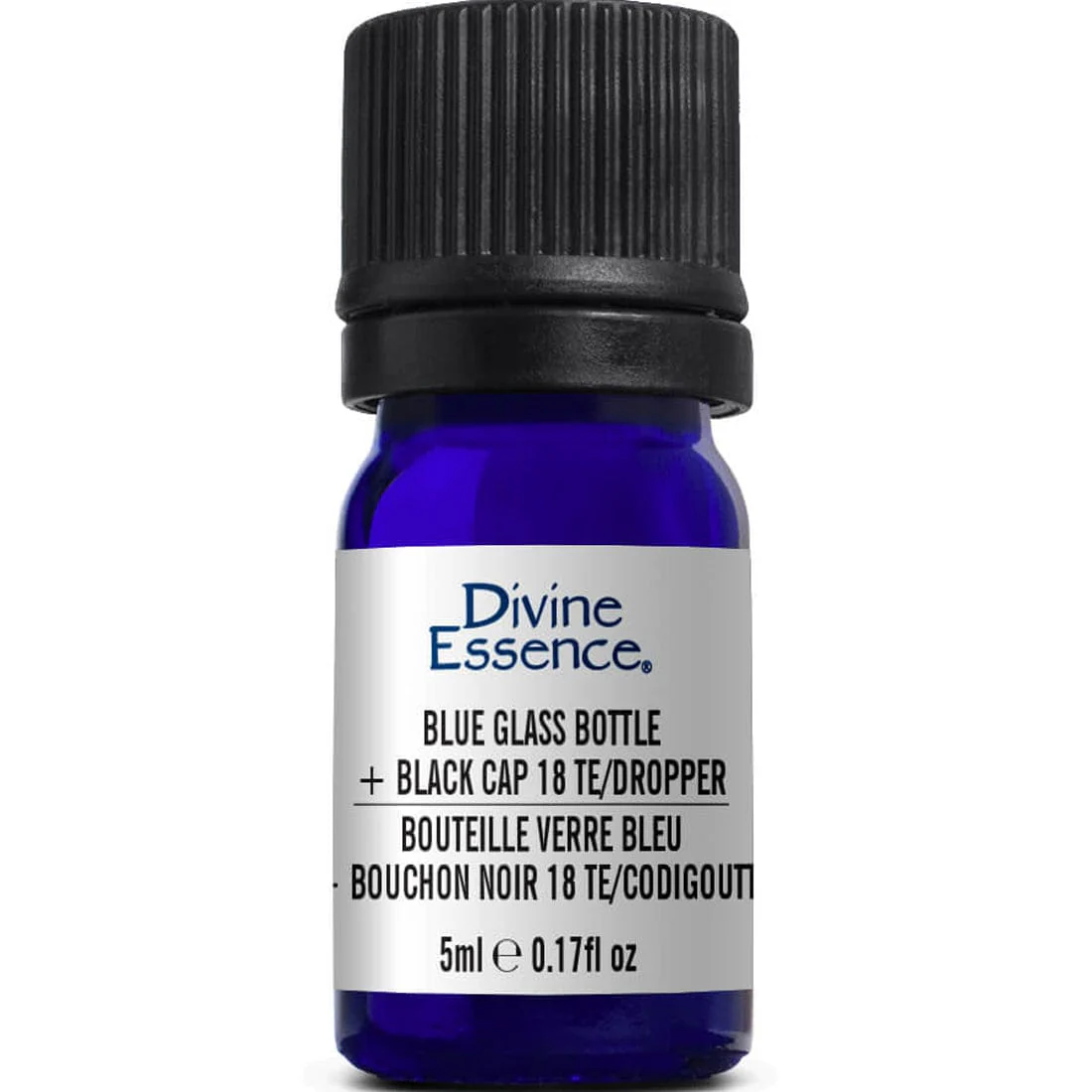 Divine Essence Black Glass Bottle Plus Black Cap - Image 2