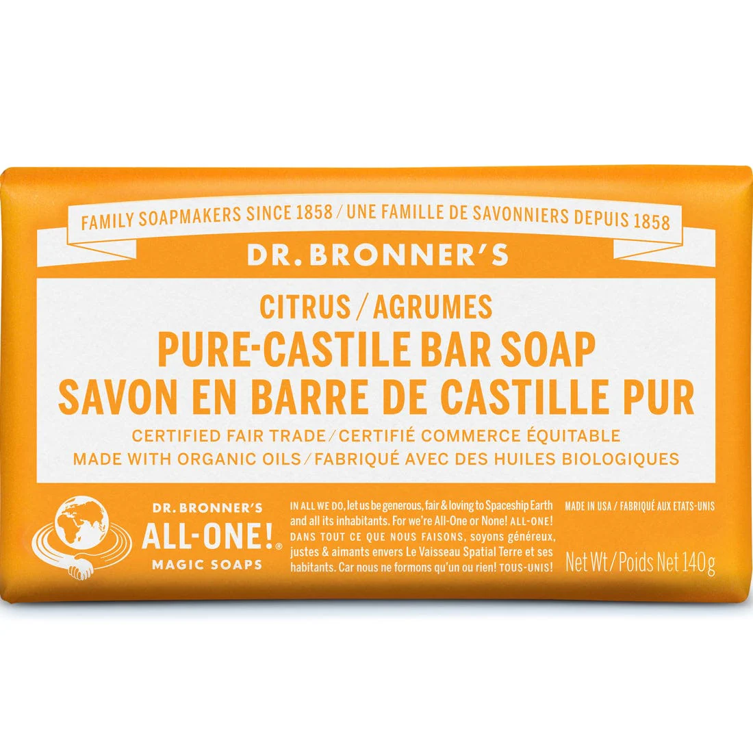 Dr. Bronner's Bar Soap, 140g - Image 4
