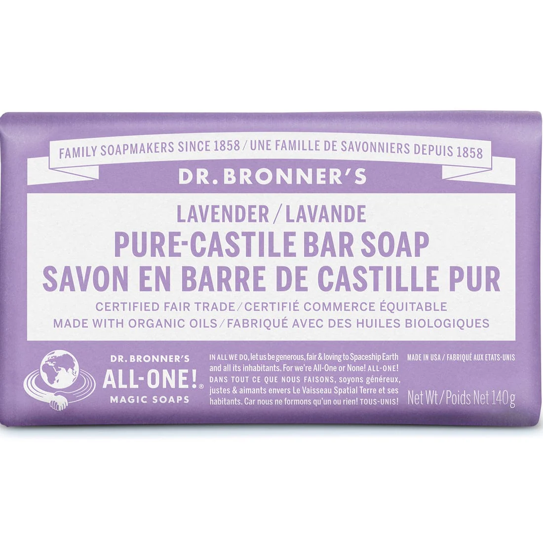 Dr. Bronner's Bar Soap, 140g - Image 6