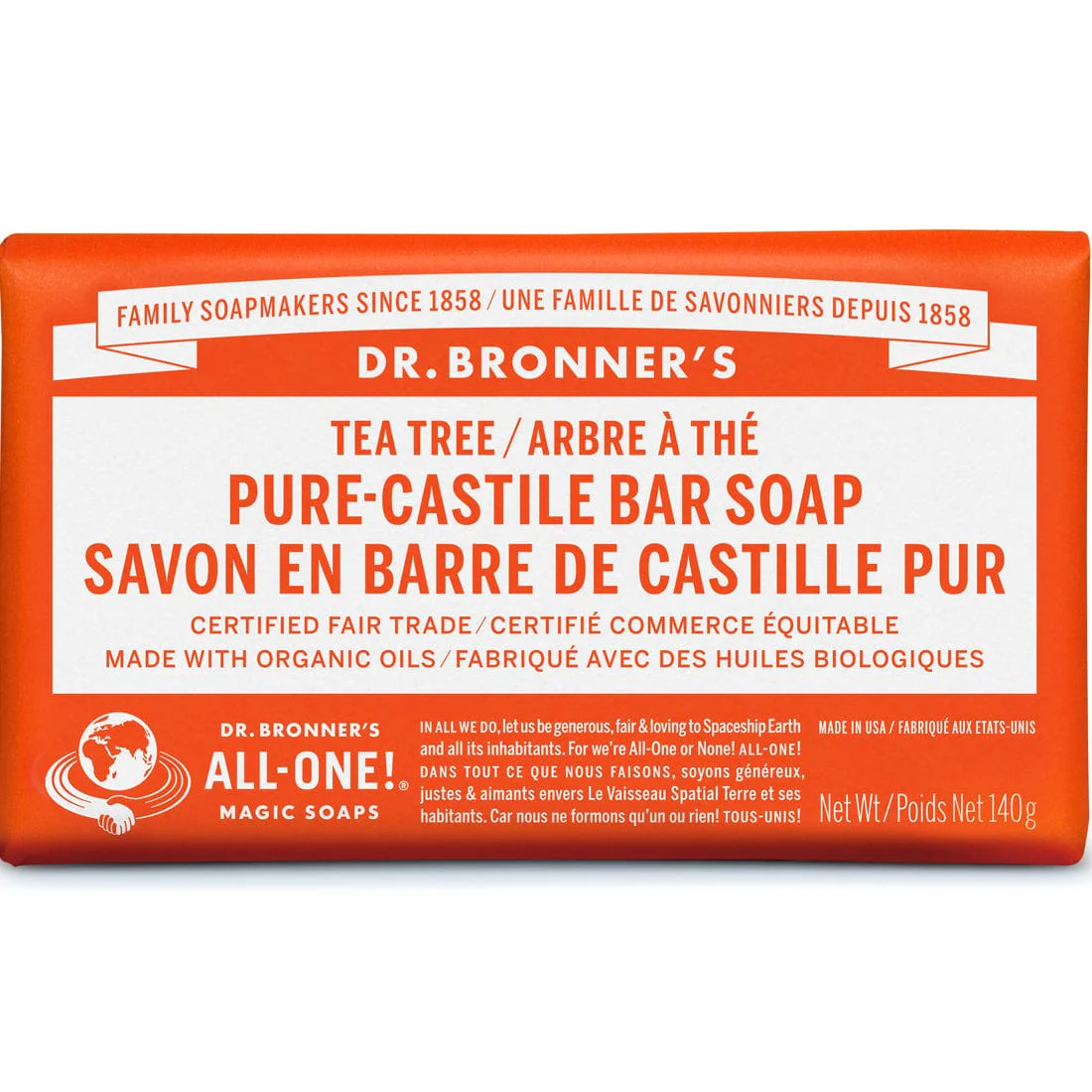 Dr. Bronner's Bar Soap, 140g - Image 9