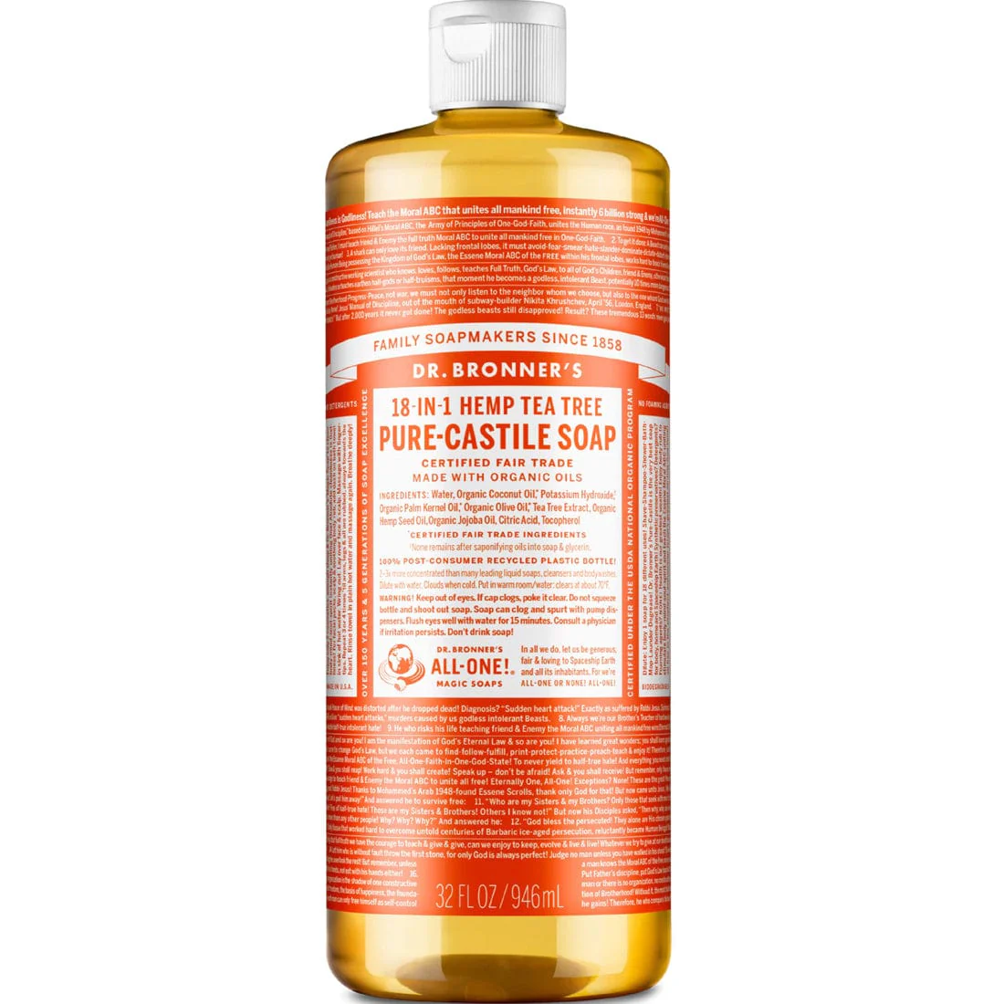Dr. Bronner's Organic Liquid Castile Oil Soap - Image 18