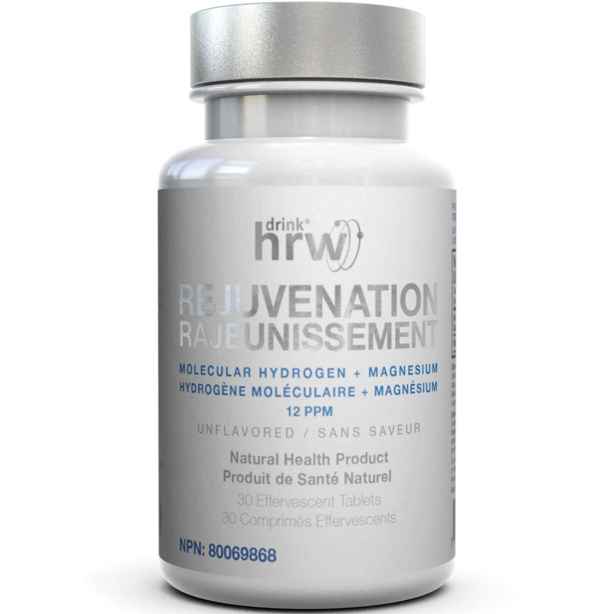 Drink HRW Rejuvenation Tablets, Molecular Hydrogen with Magnesium, 30-60 Tablets