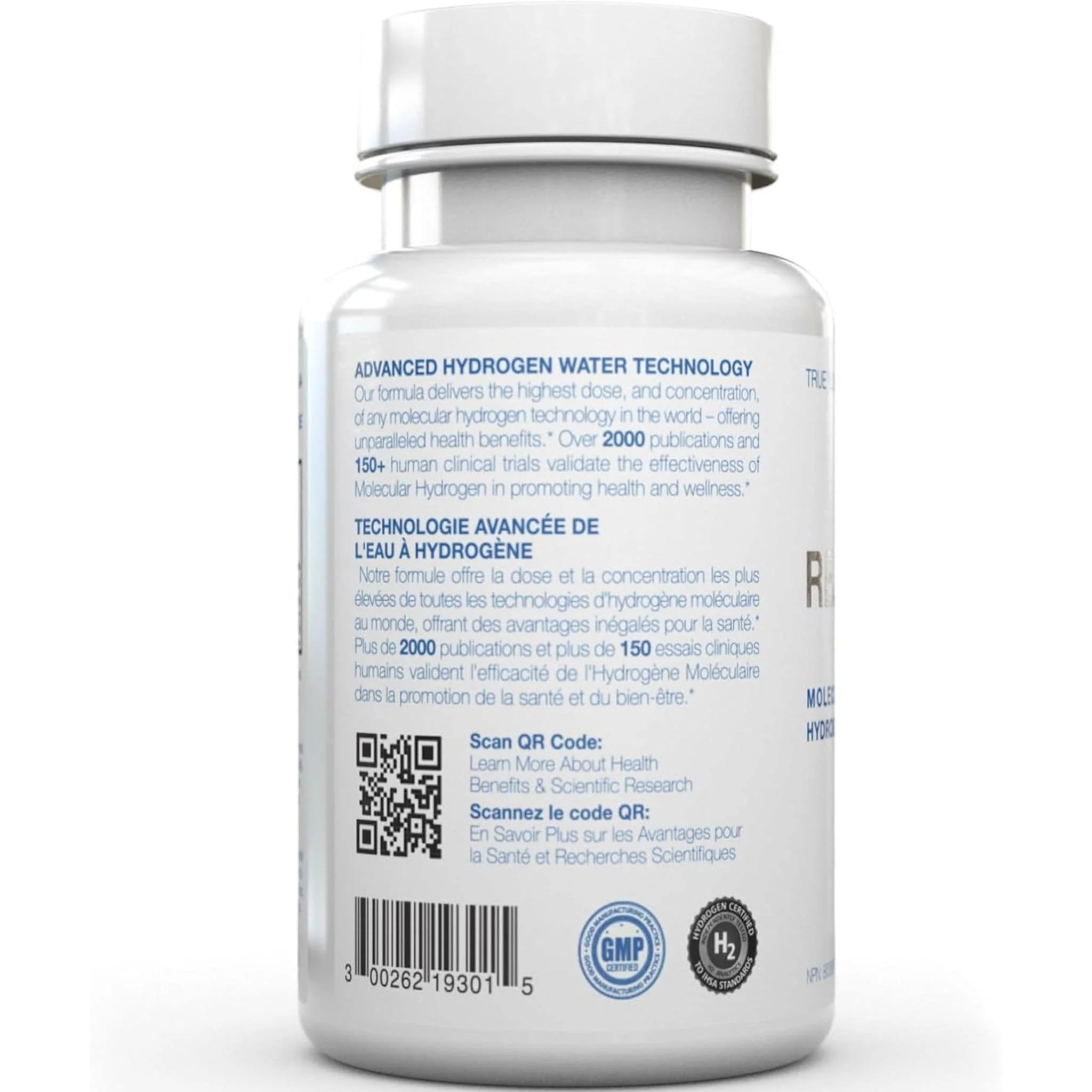 Drink HRW Rejuvenation Tablets, Molecular Hydrogen with Magnesium, 30-60 Tablets - Image 3