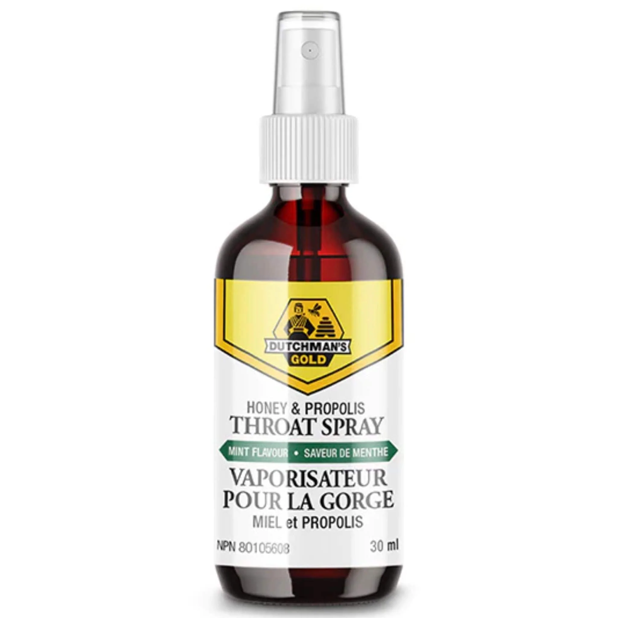 Dutchman's Gold Honey and Propolis Throat Spray, 30ml