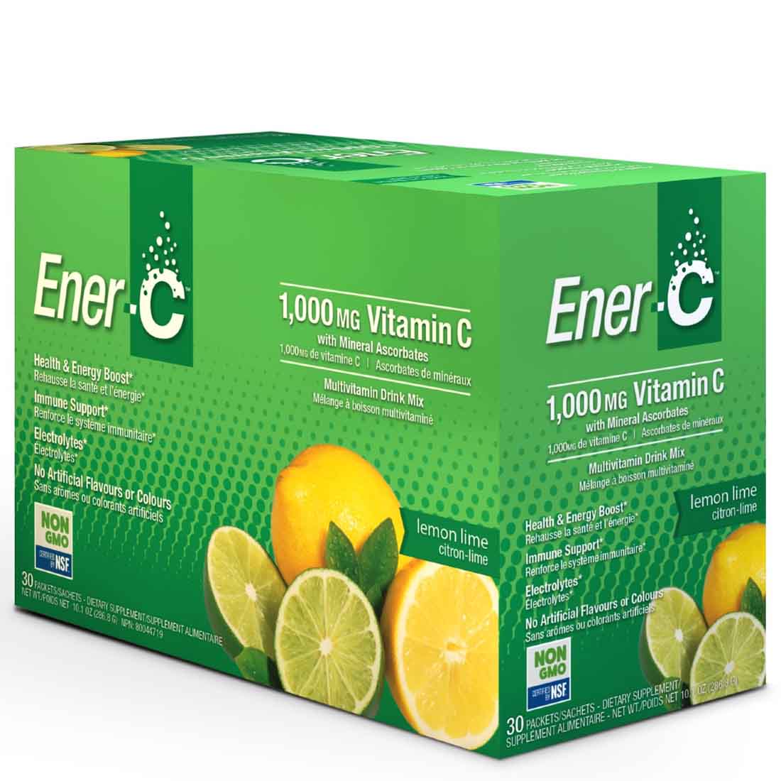 Ener-C Drink, Effervescent Vitamin C 1000mg Powder, 30 Single Serve Packets - Image 2