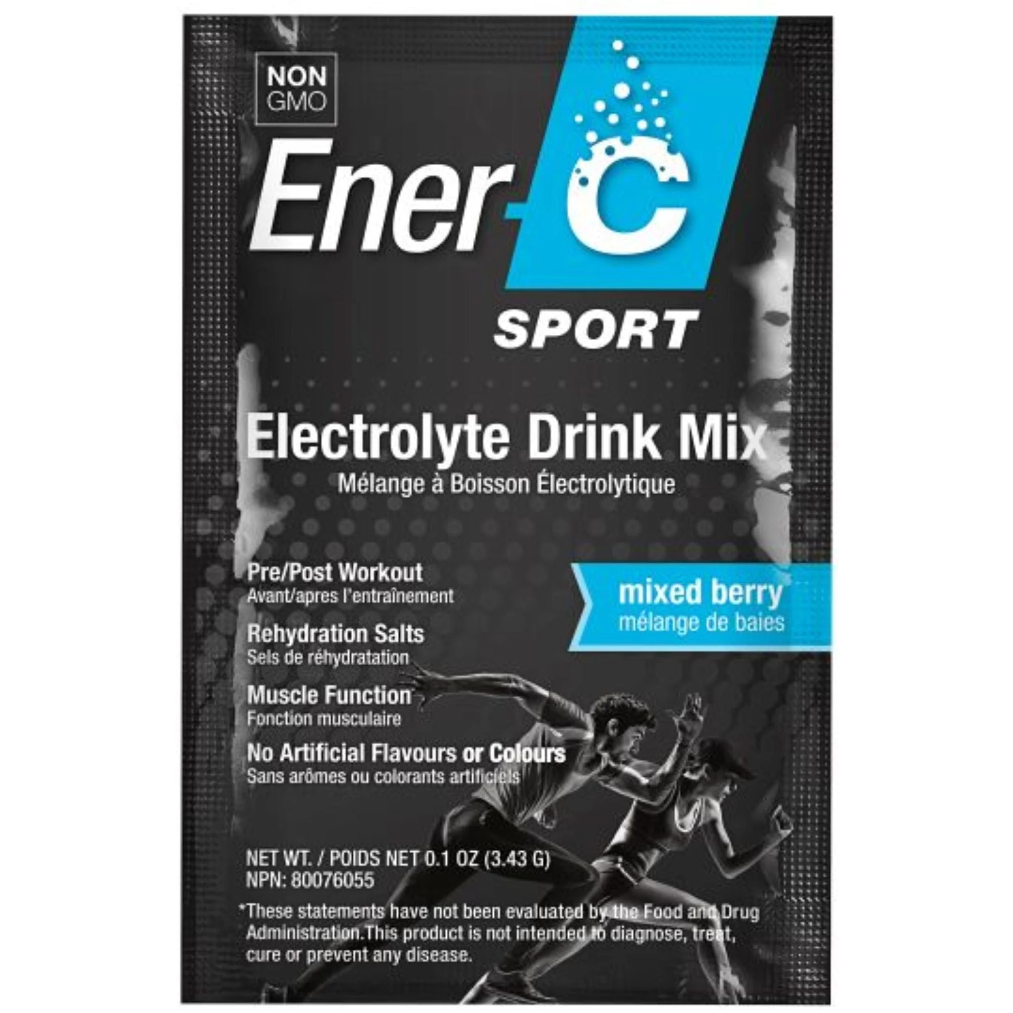 Ener-C Sport Electrolyte Drink Mix, Pre and Post Workout, 1 Serving SAMPLE - Image 2