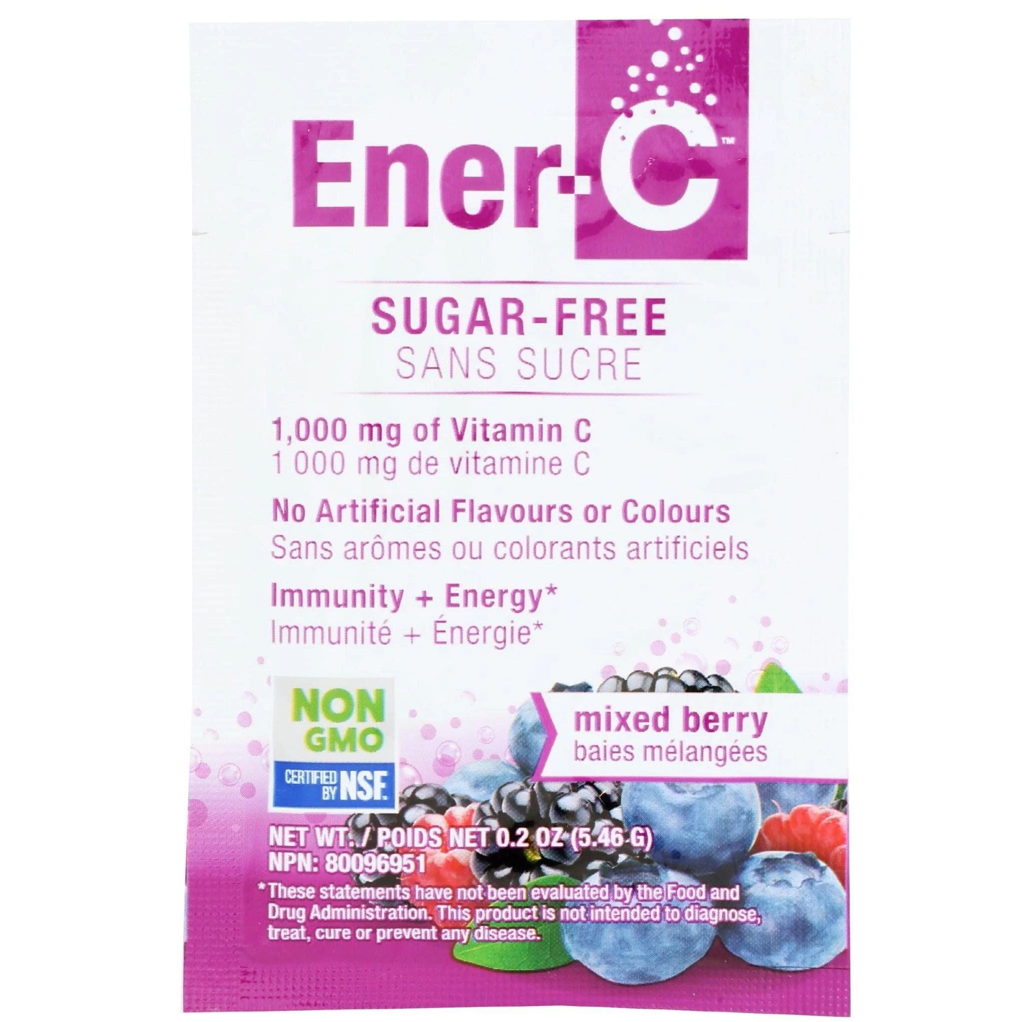 Ener-C Sugar Free Vitamin C Drink Mix 1000mg, 1 Serving SAMPLE - Image 3