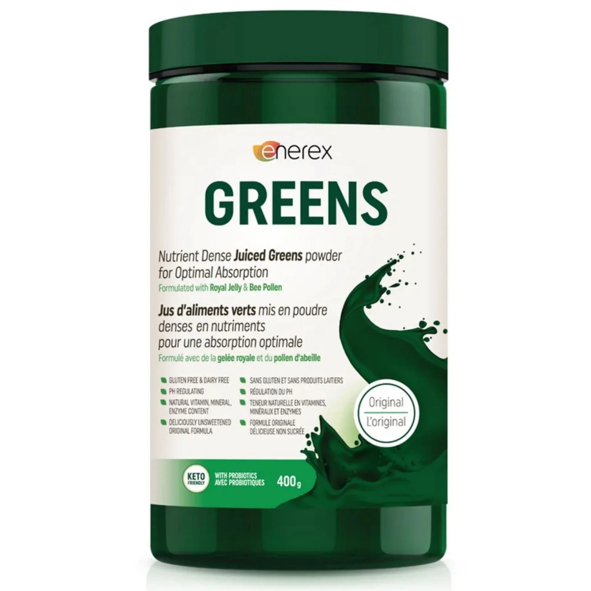 Enerex Greens, Nutrient Dense Juiced Greens with Probiotics, Gluten-Free - Image 2