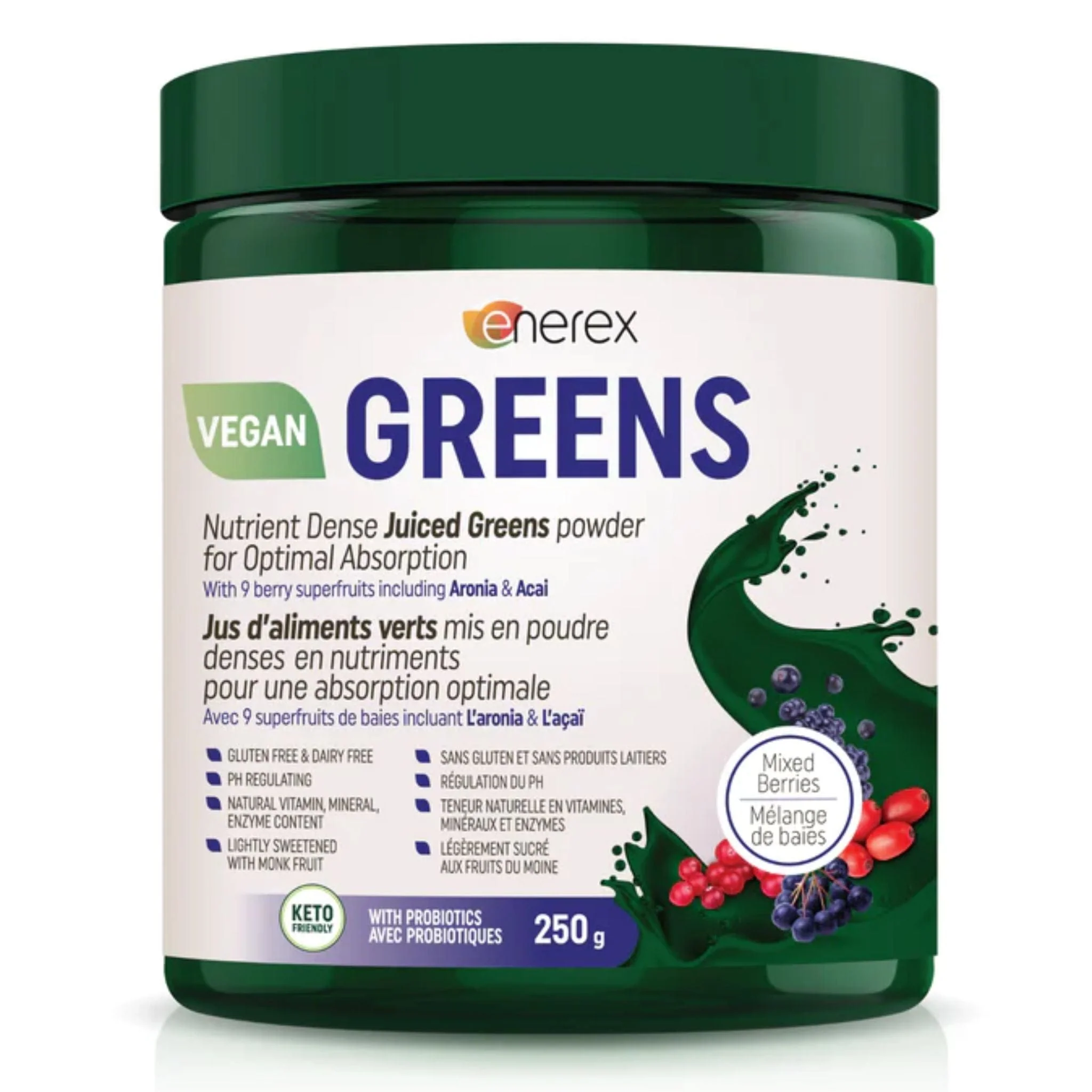 Enerex Greens, Nutrient Dense Juiced Greens with Probiotics, Gluten-Free - Image 3