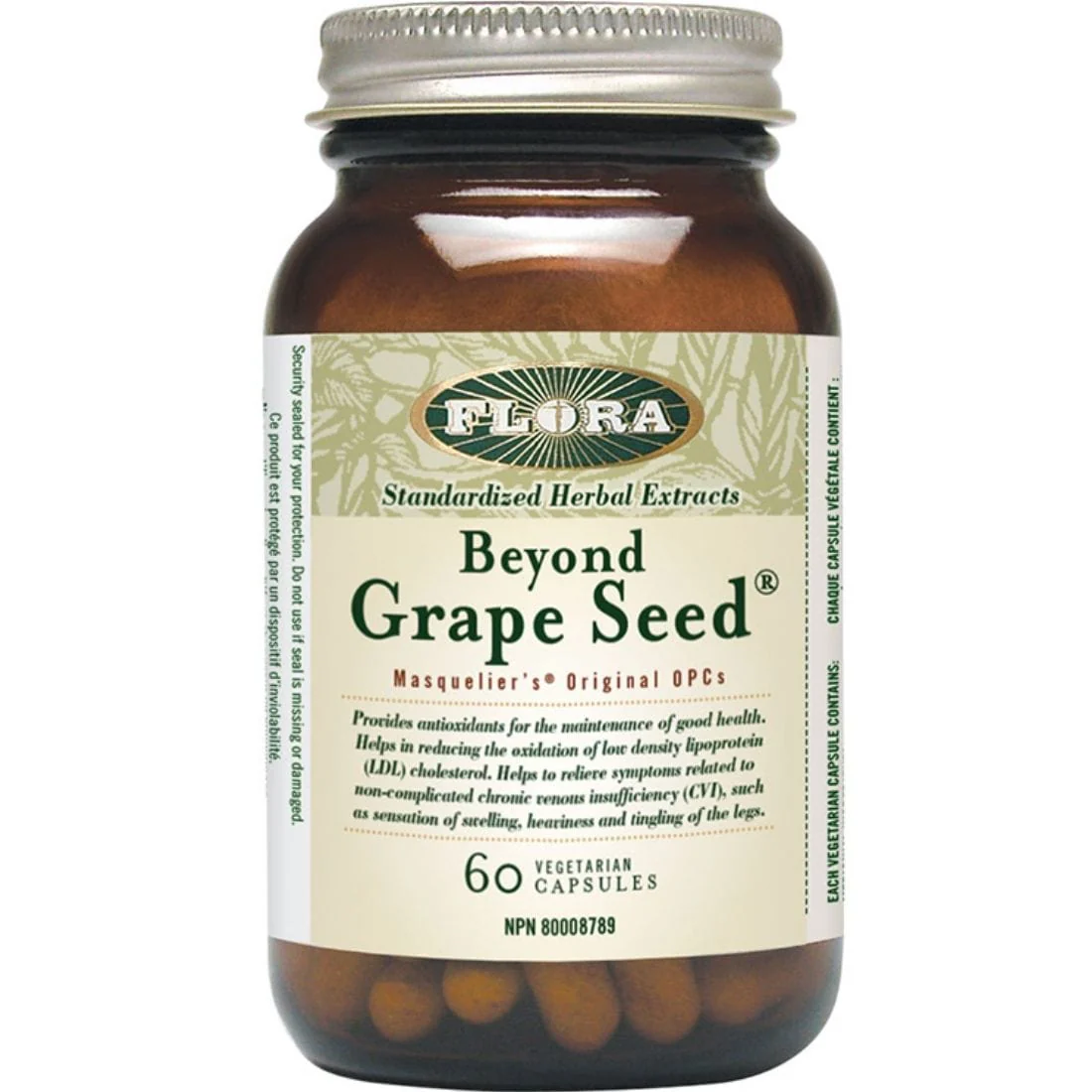 Flora Beyond Grape Seed 50mg, Authentic OPC Grape Seed Extract Capsules - Image 2