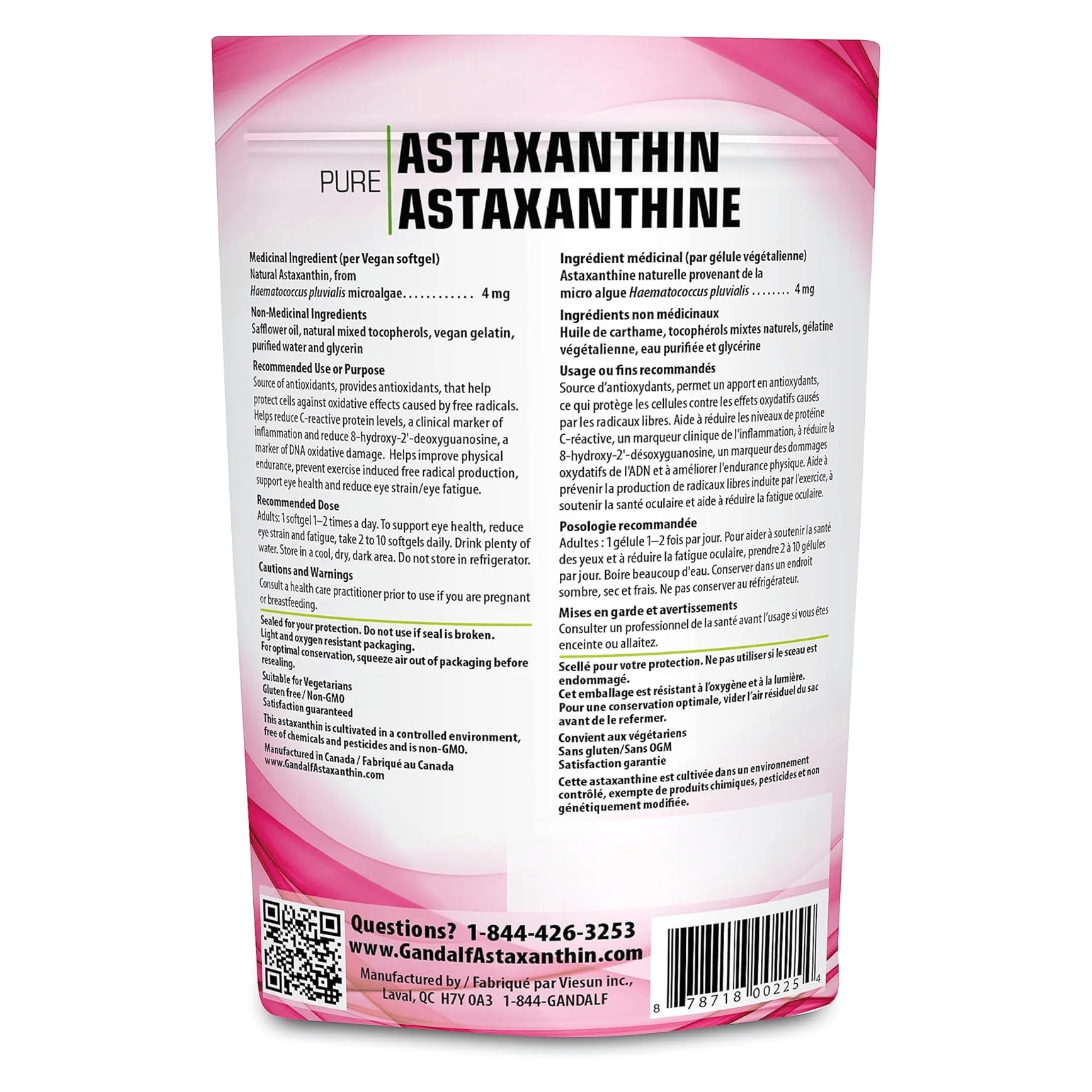 Gandalf Pure Astaxanthin 4mg, 60 Softgels - Image 2