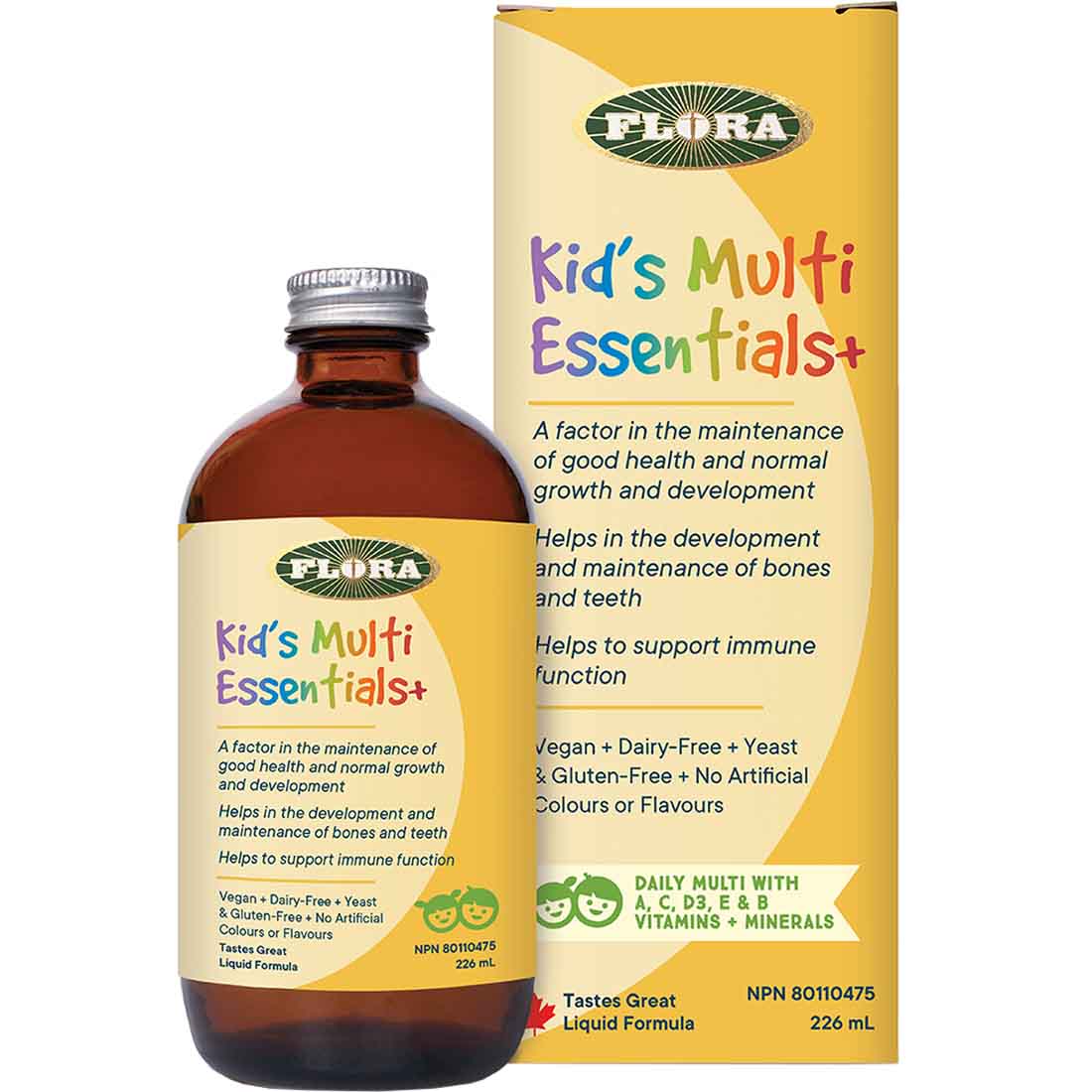 Flora Kids Multi Essentials+ Children's Liquid Multivitamin, Delicious, Ages 4+ - Image 3